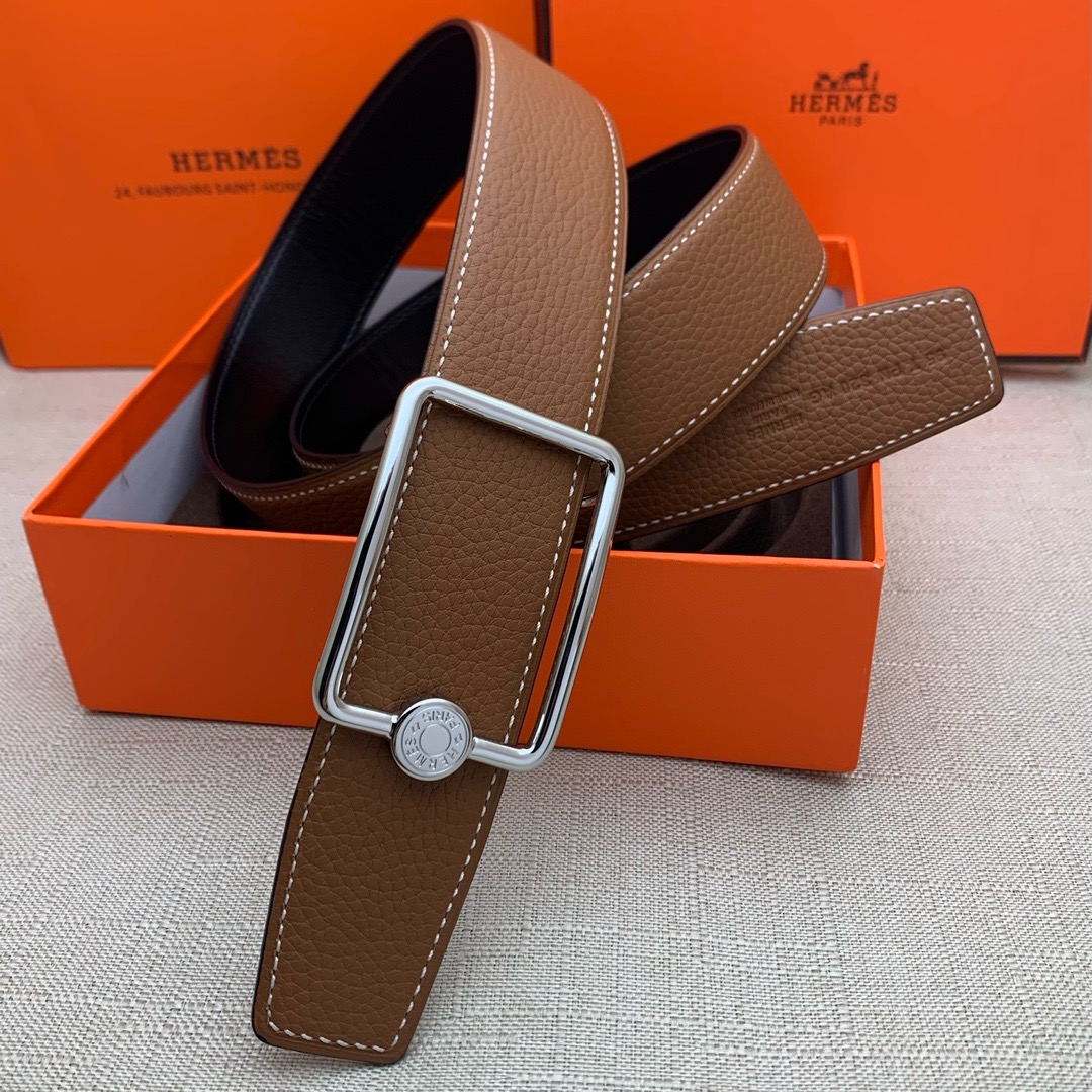 Hermès Basic Belt Top Grain Leather 38cm