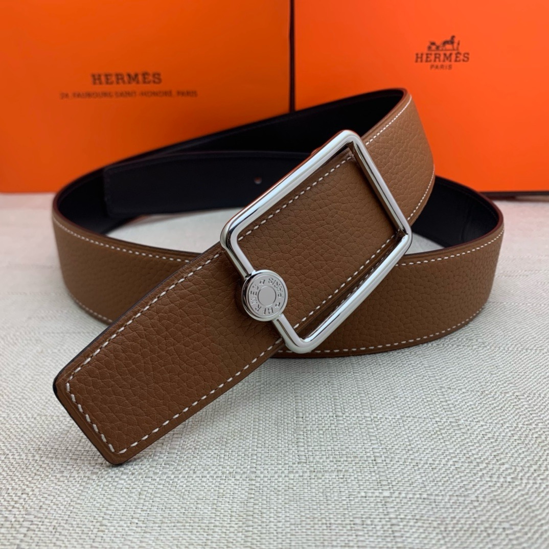 Hermès Basic Belt Top Grain Leather 38cm