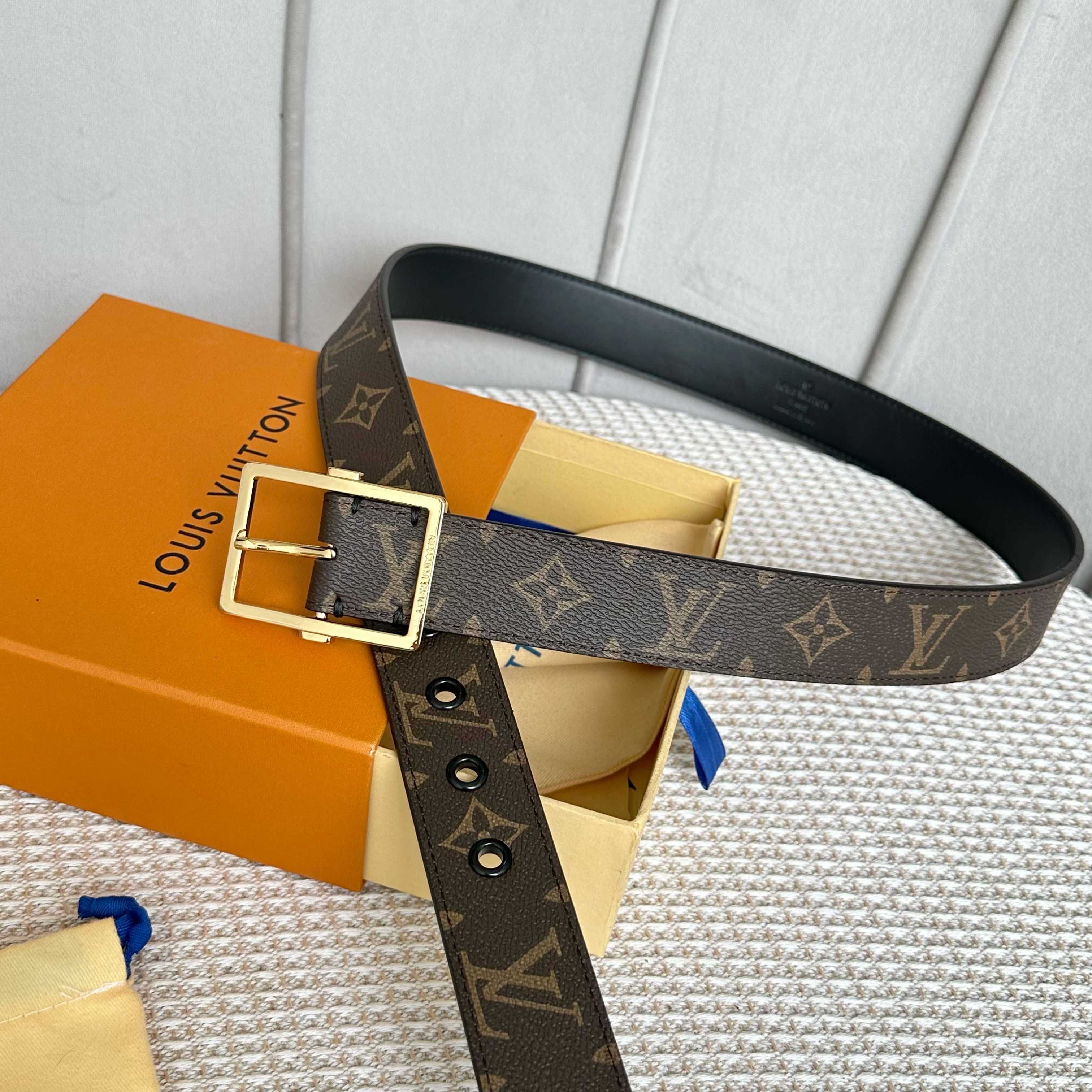 Louis Vuitton Male Basic Belt Cow Leather S-l
