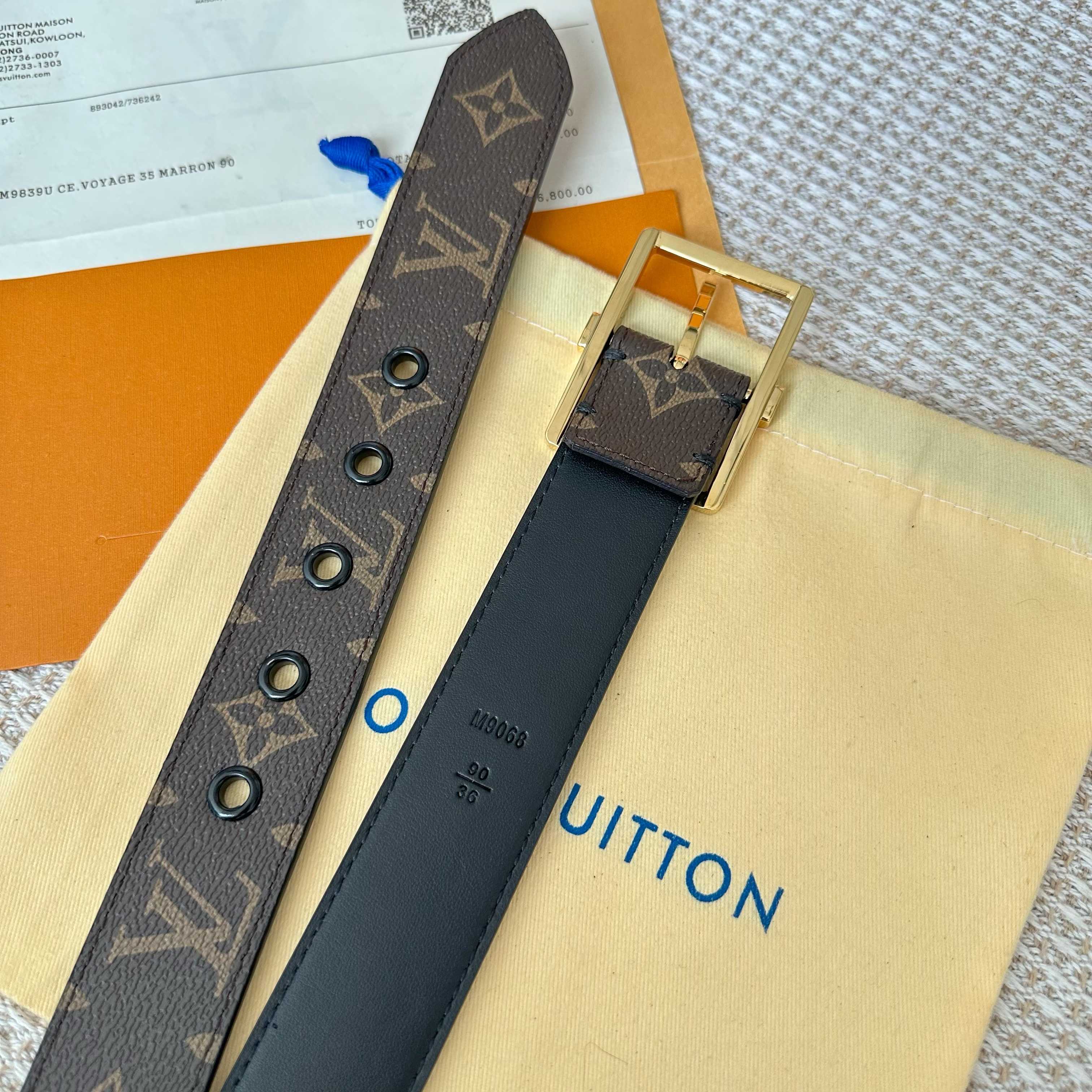 Louis Vuitton Male Basic Belt Cow Leather S-l