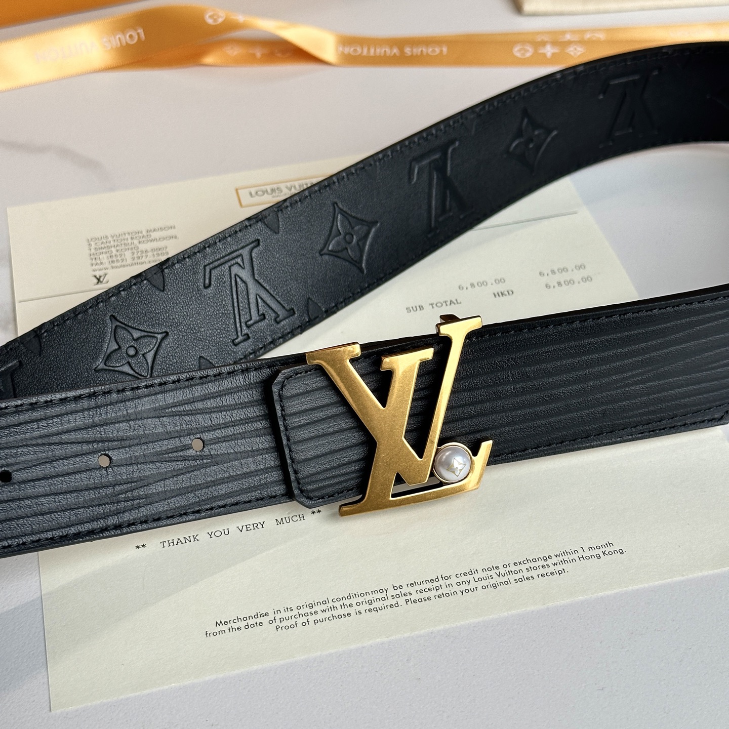 Louis Vuitton Basic Belt Cow Leather S-l