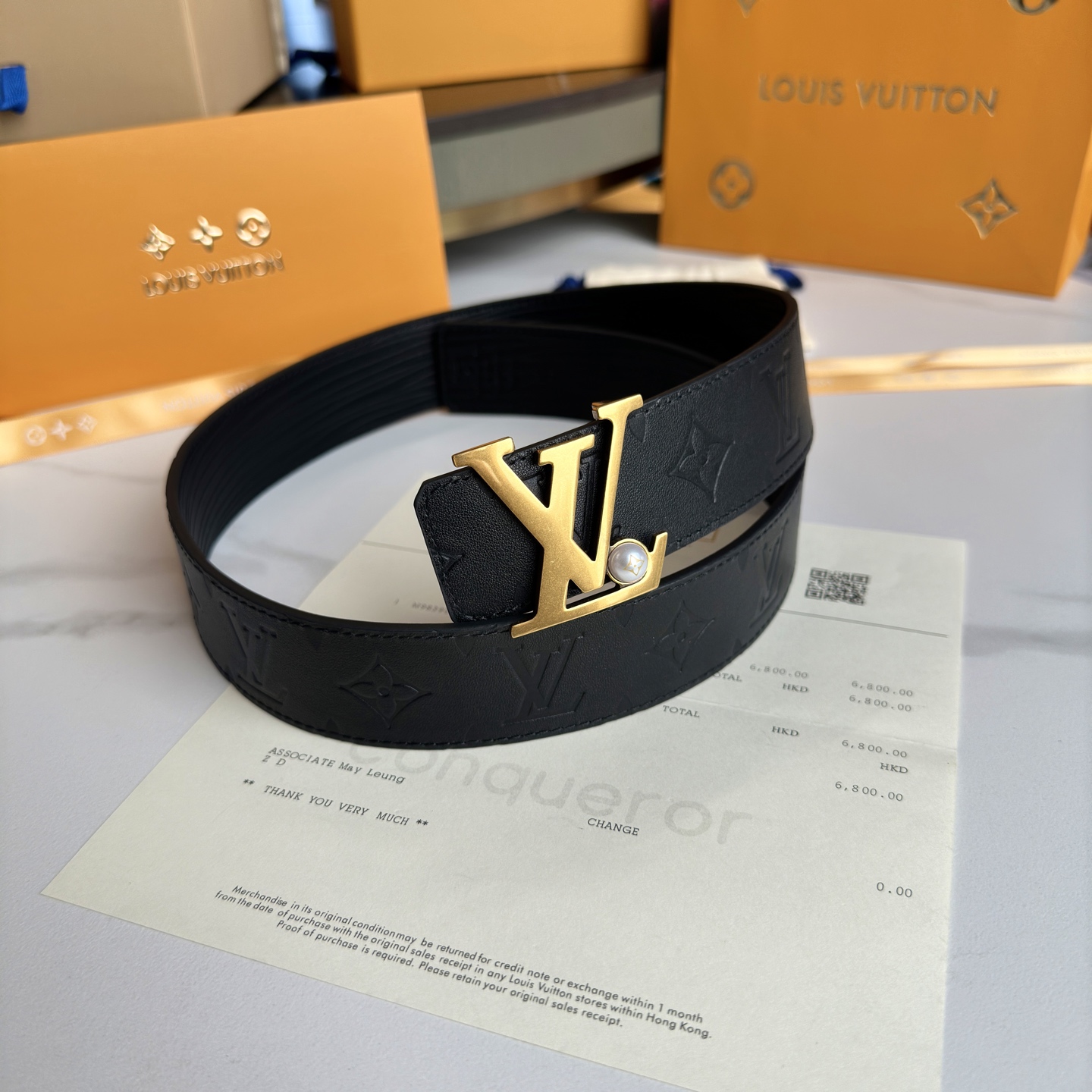 Louis Vuitton Basic Belt Cow Leather S-l