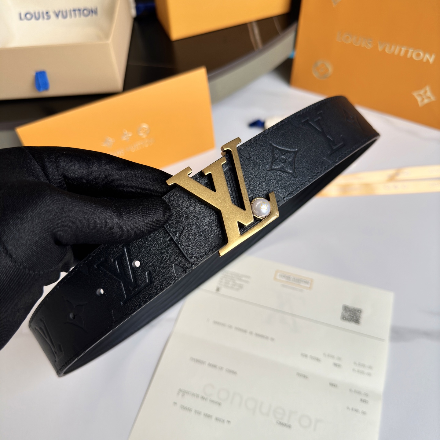 Louis Vuitton Basic Belt Cow Leather S-l