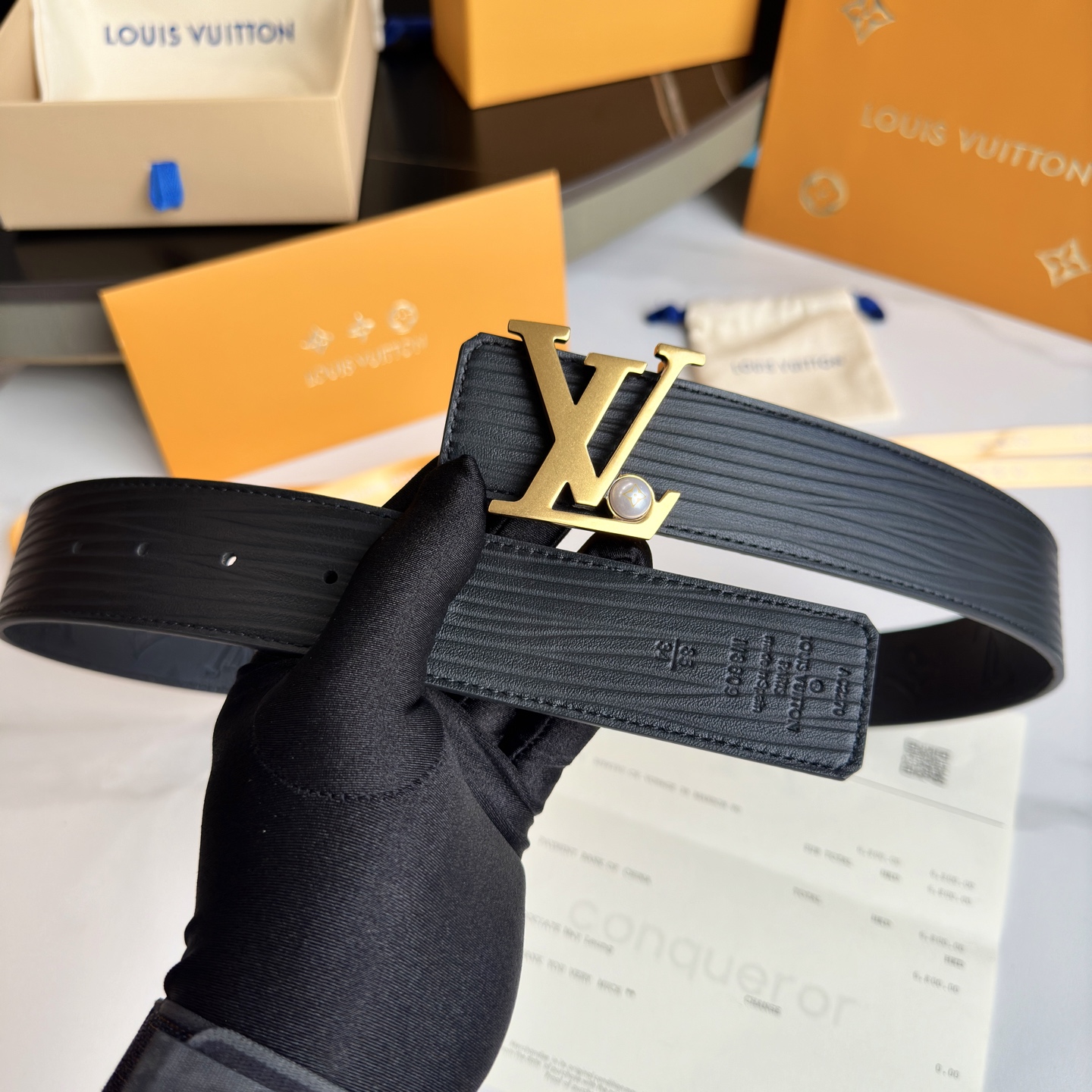 Louis Vuitton Basic Belt Cow Leather S-l