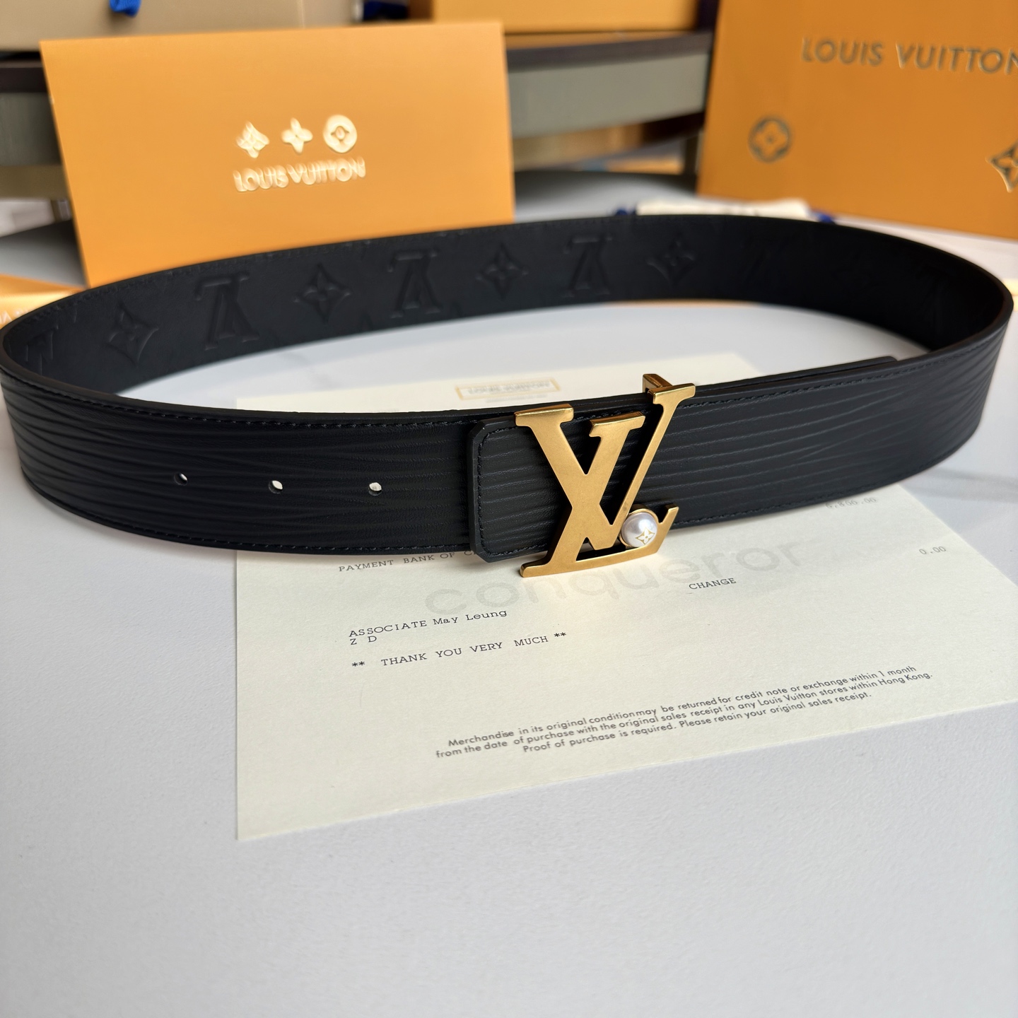 Louis Vuitton Basic Belt Cow Leather S-l