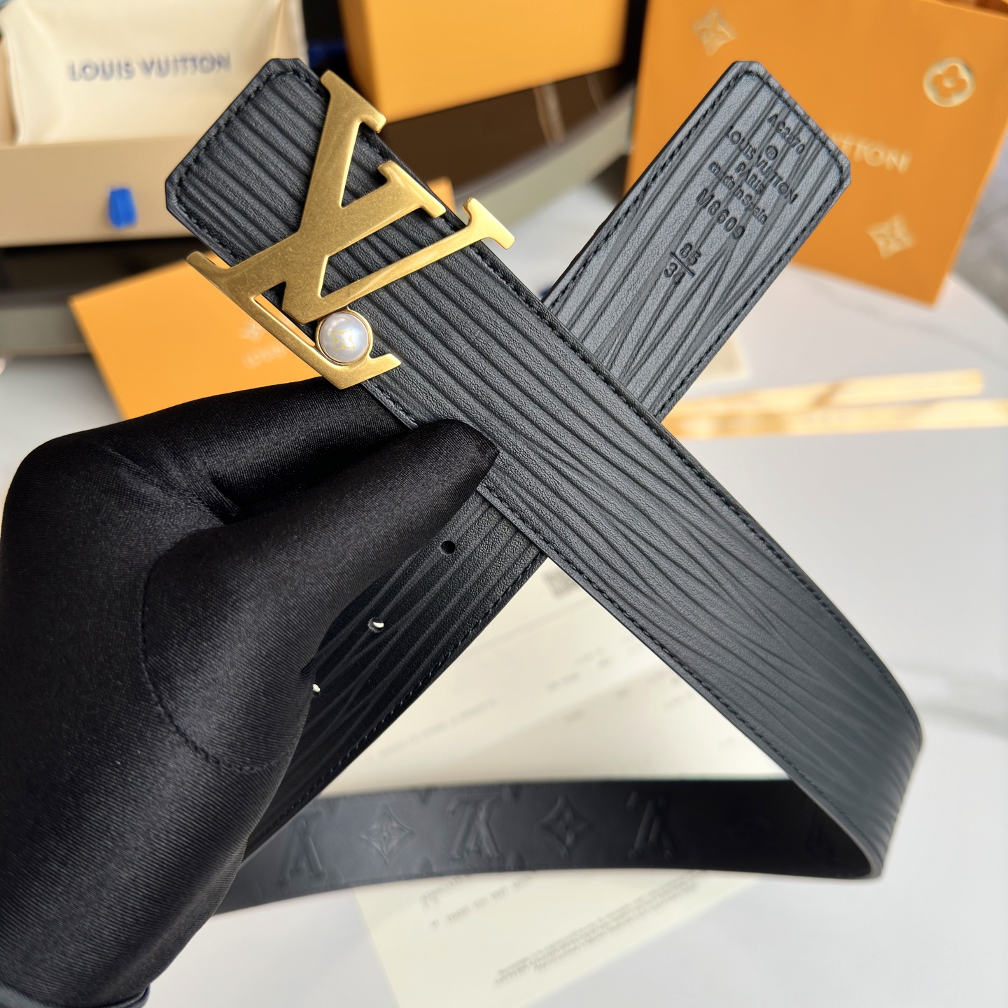 Louis Vuitton Basic Belt Cow Leather S-l