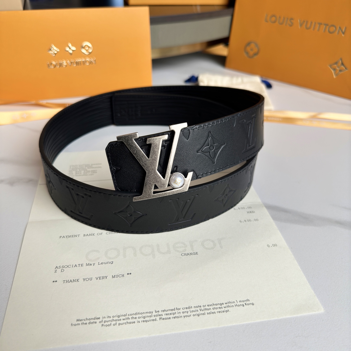 Louis Vuitton Basic Belt Cow Leather S-l