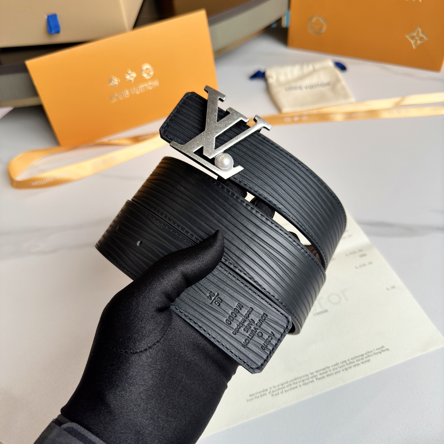 Louis Vuitton Basic Belt Cow Leather S-l