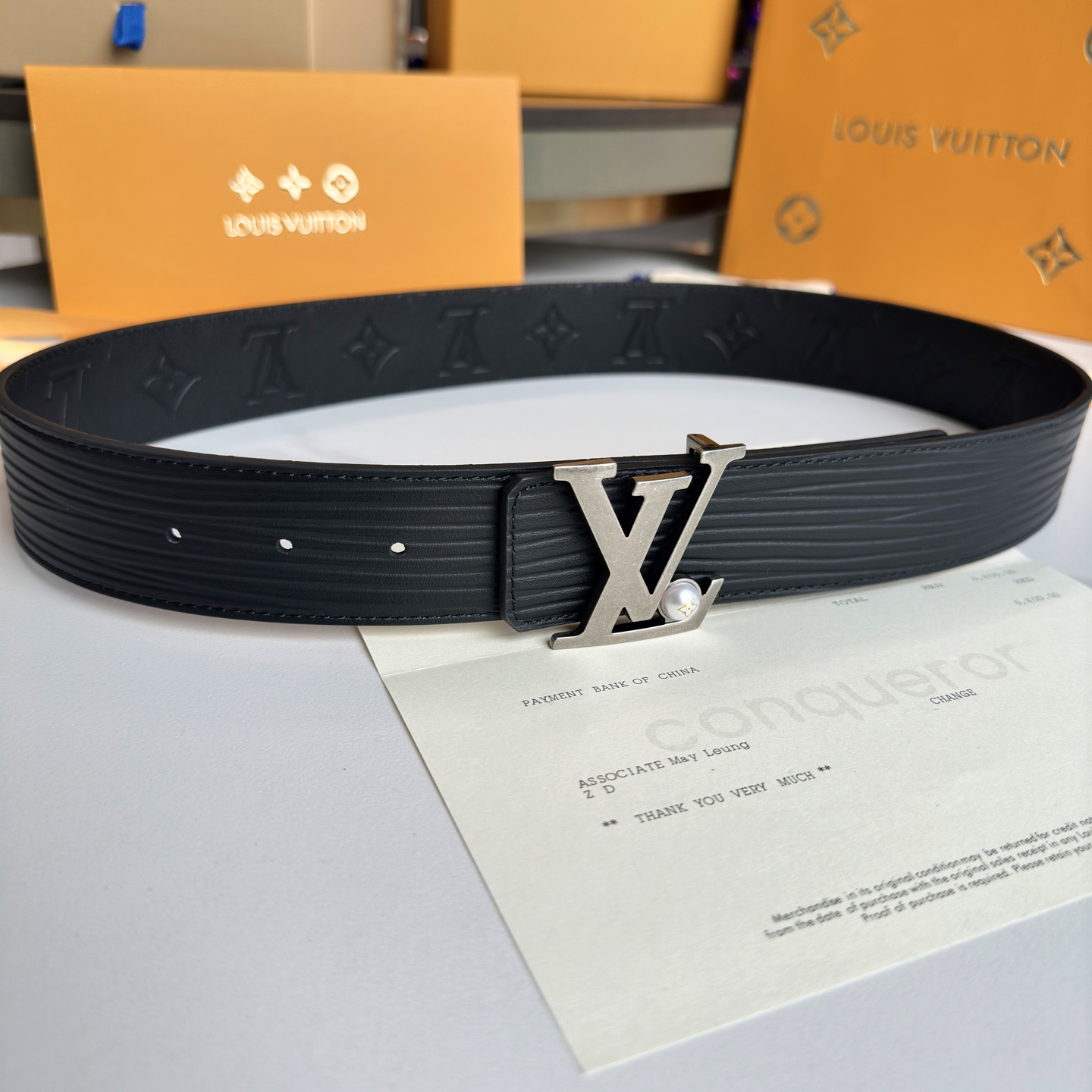 Louis Vuitton Basic Belt Cow Leather S-l
