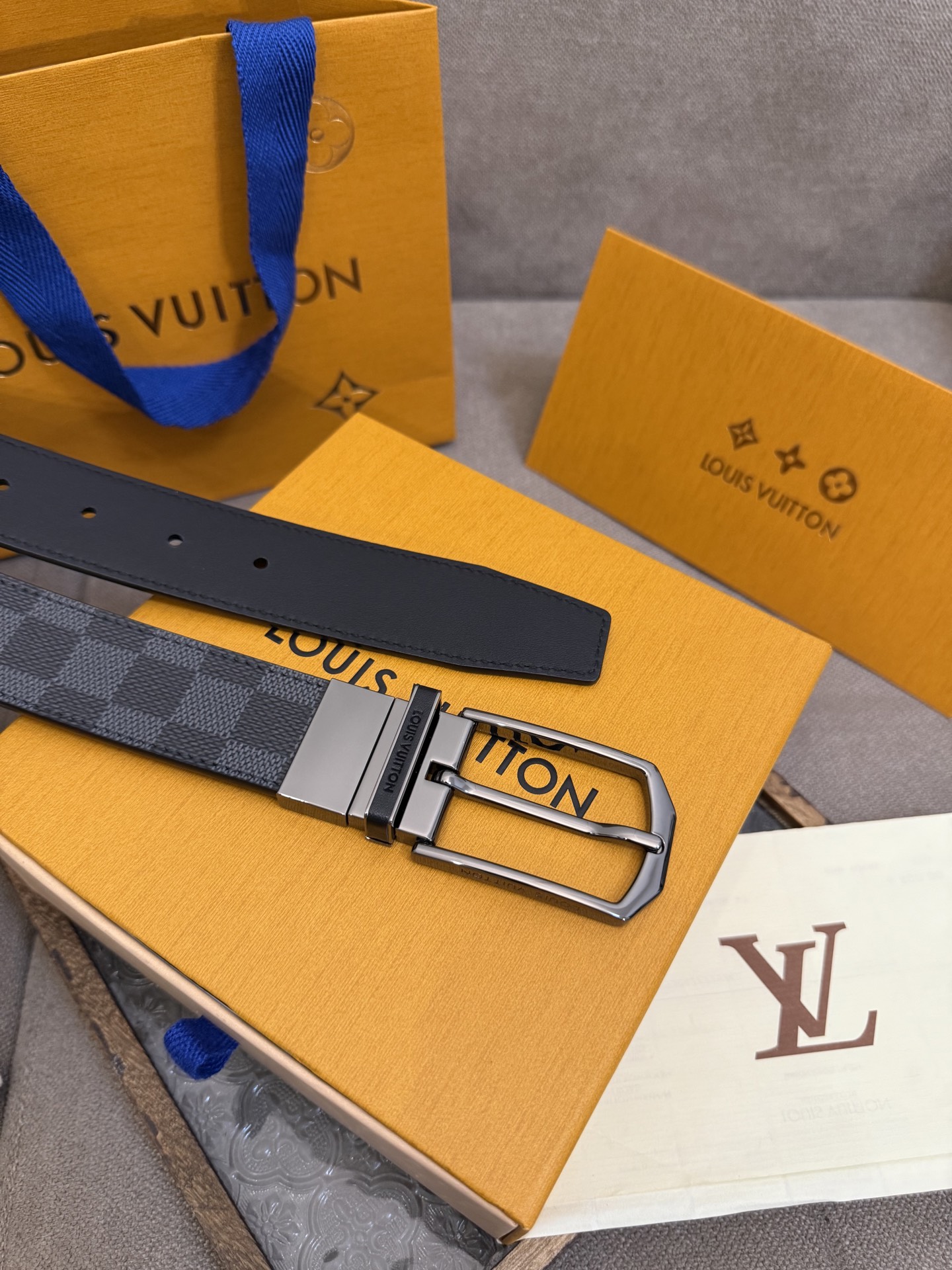 Louis Vuitton Leather Belt S-m-l