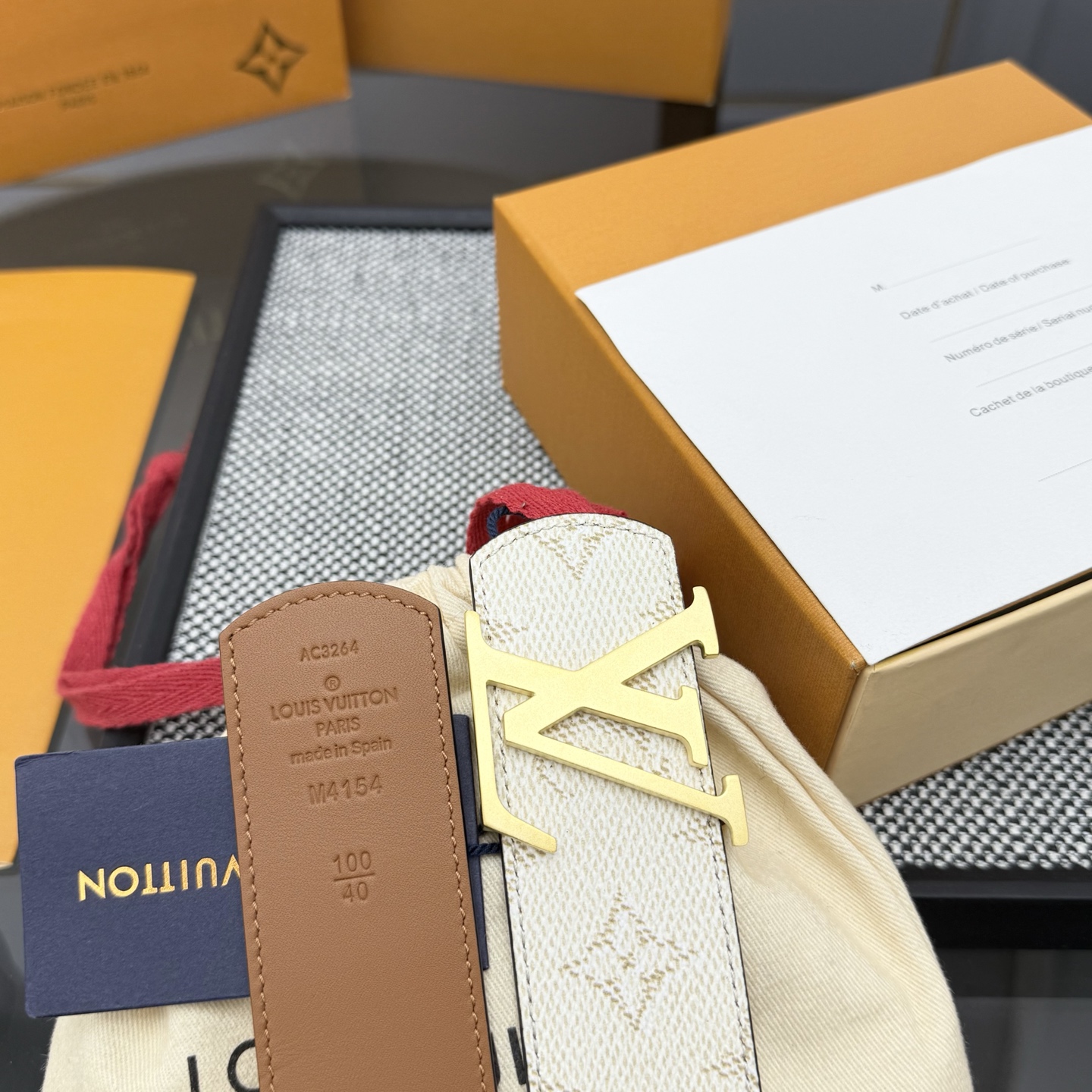 Louis Vuitton Male Basic Belt Canvas S-m-l