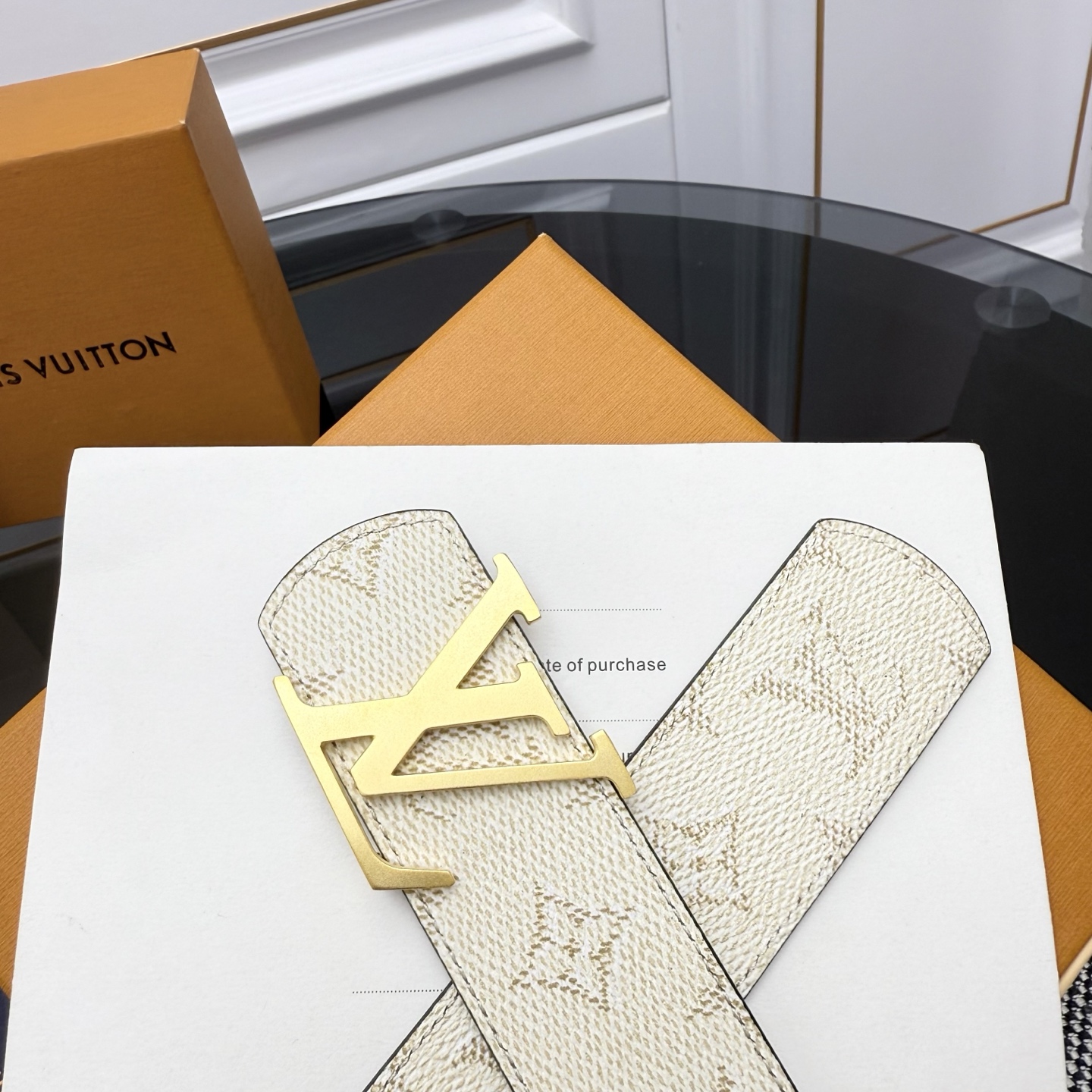 Louis Vuitton Male Basic Belt Canvas S-m-l