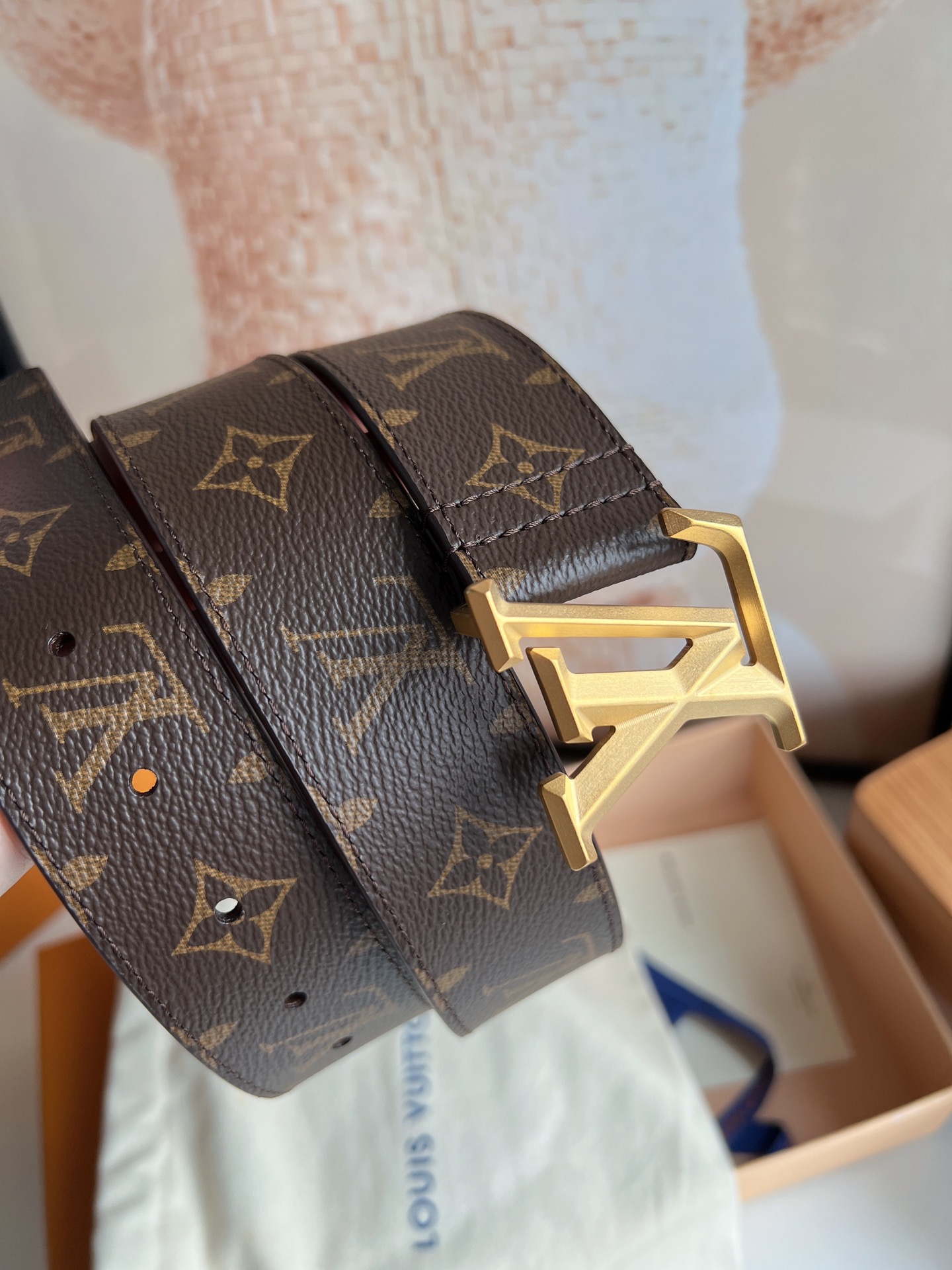 Louis Vuitton Basic Belt Cow Leather M-l
