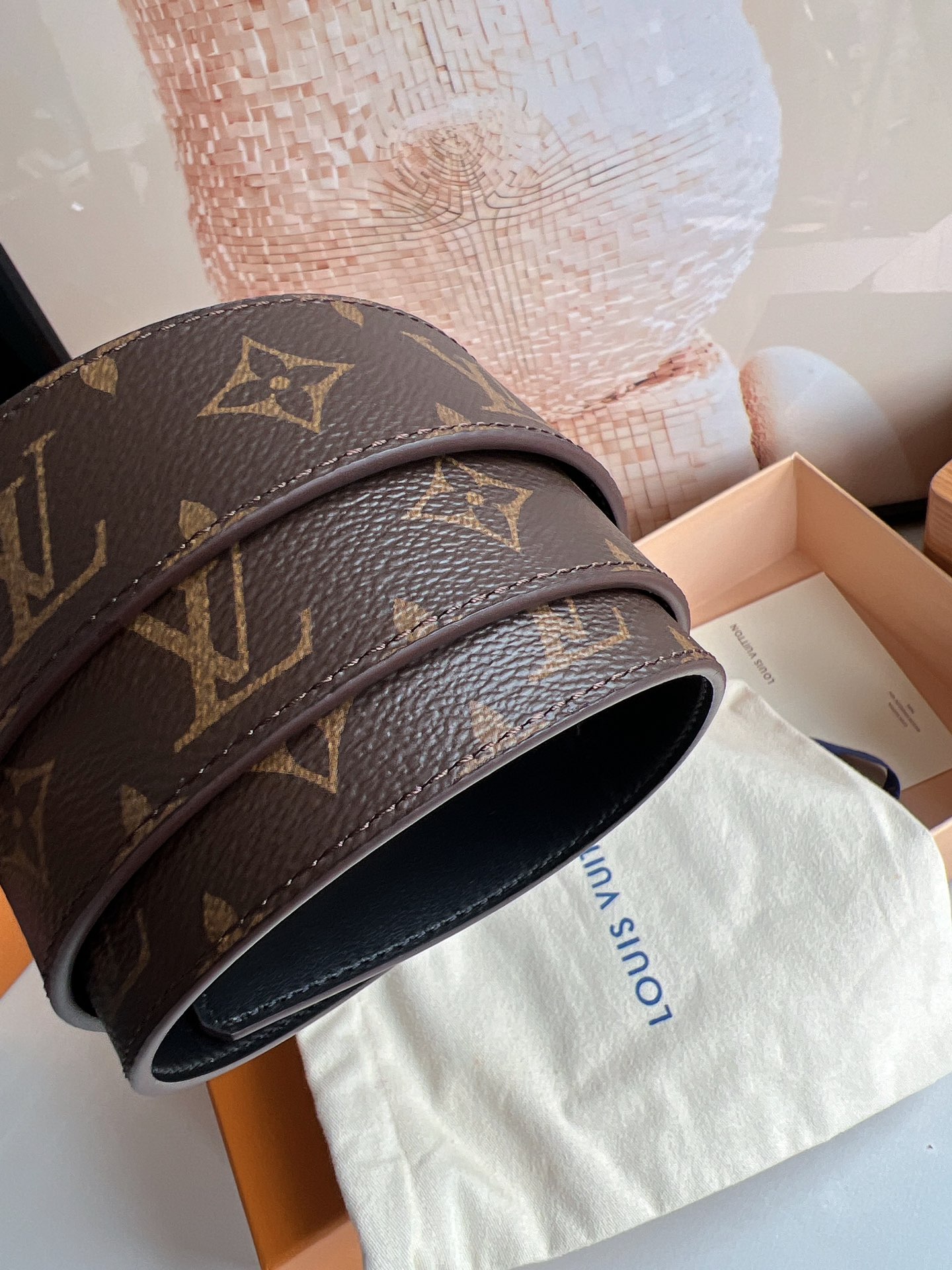 Louis Vuitton Basic Belt Cow Leather M-l