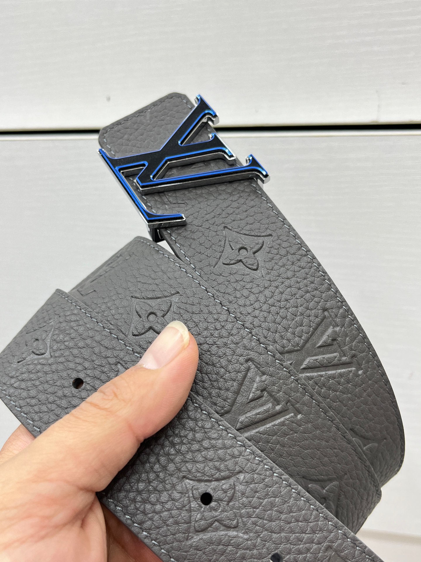 Louis Vuitton Basic Belt Silver 40mm-s-m-l