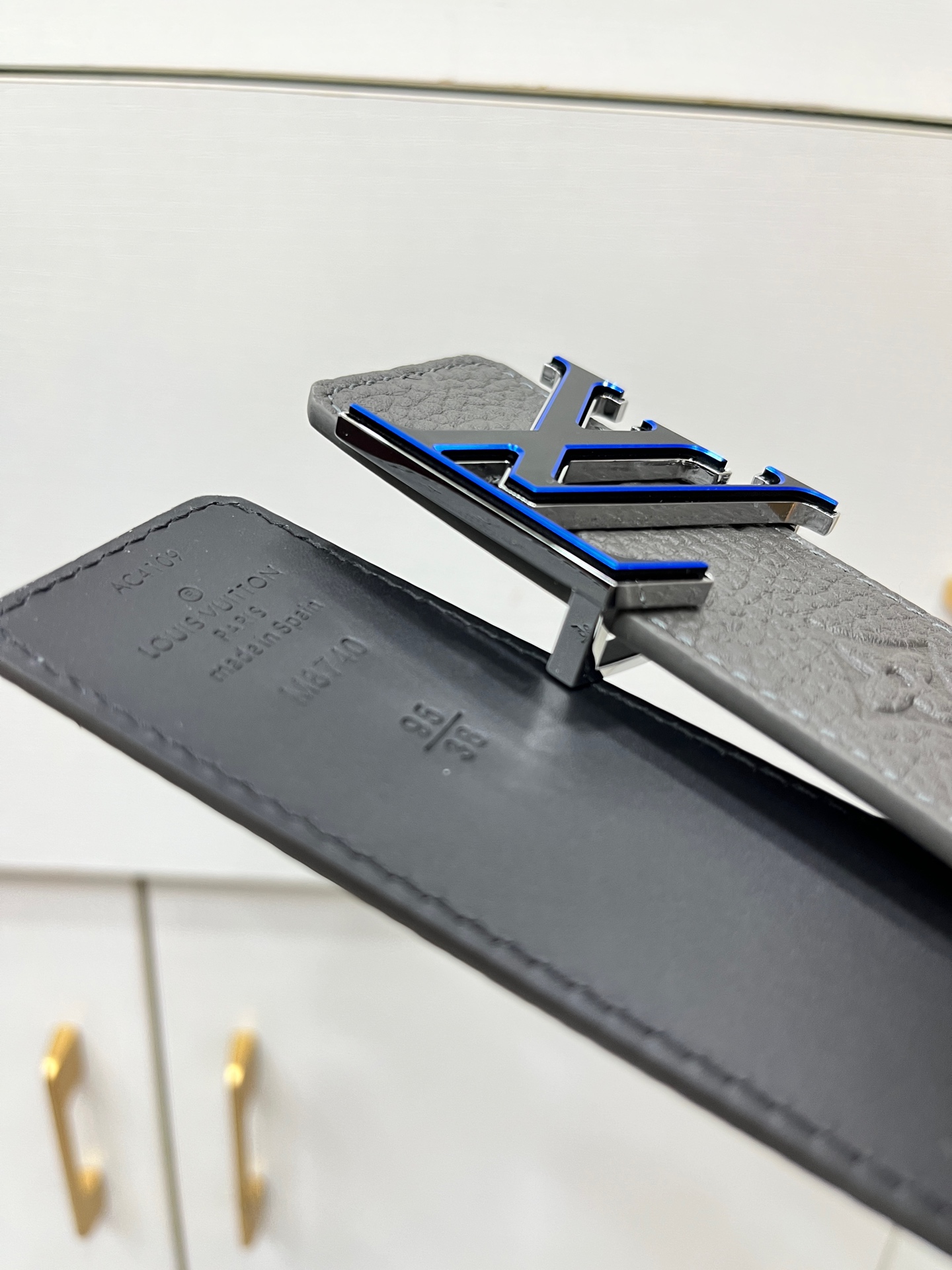 Louis Vuitton Basic Belt Silver 40mm-s-m-l