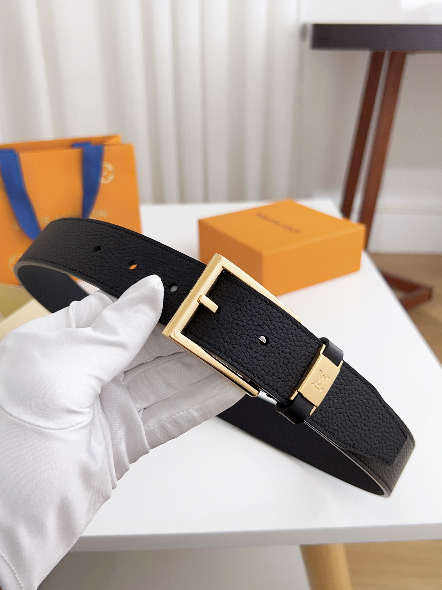 Louis Vuitton Basic Belt Cow Leather L