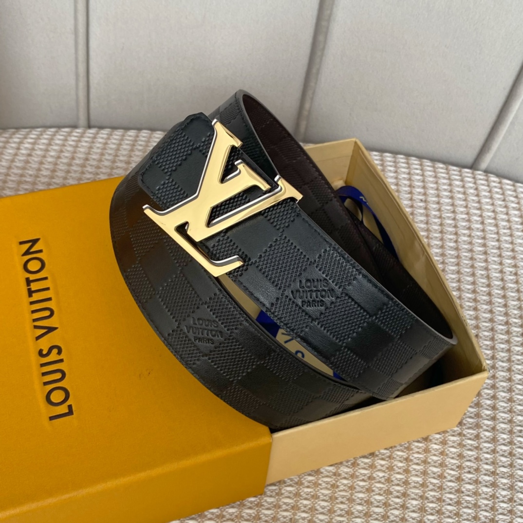 Louis Vuitton Male Leather Belt M-l