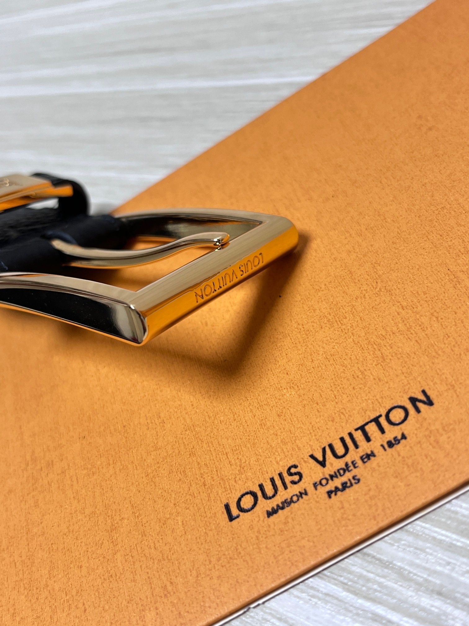 Louis Vuitton Male Basic Belt Cow Leather L