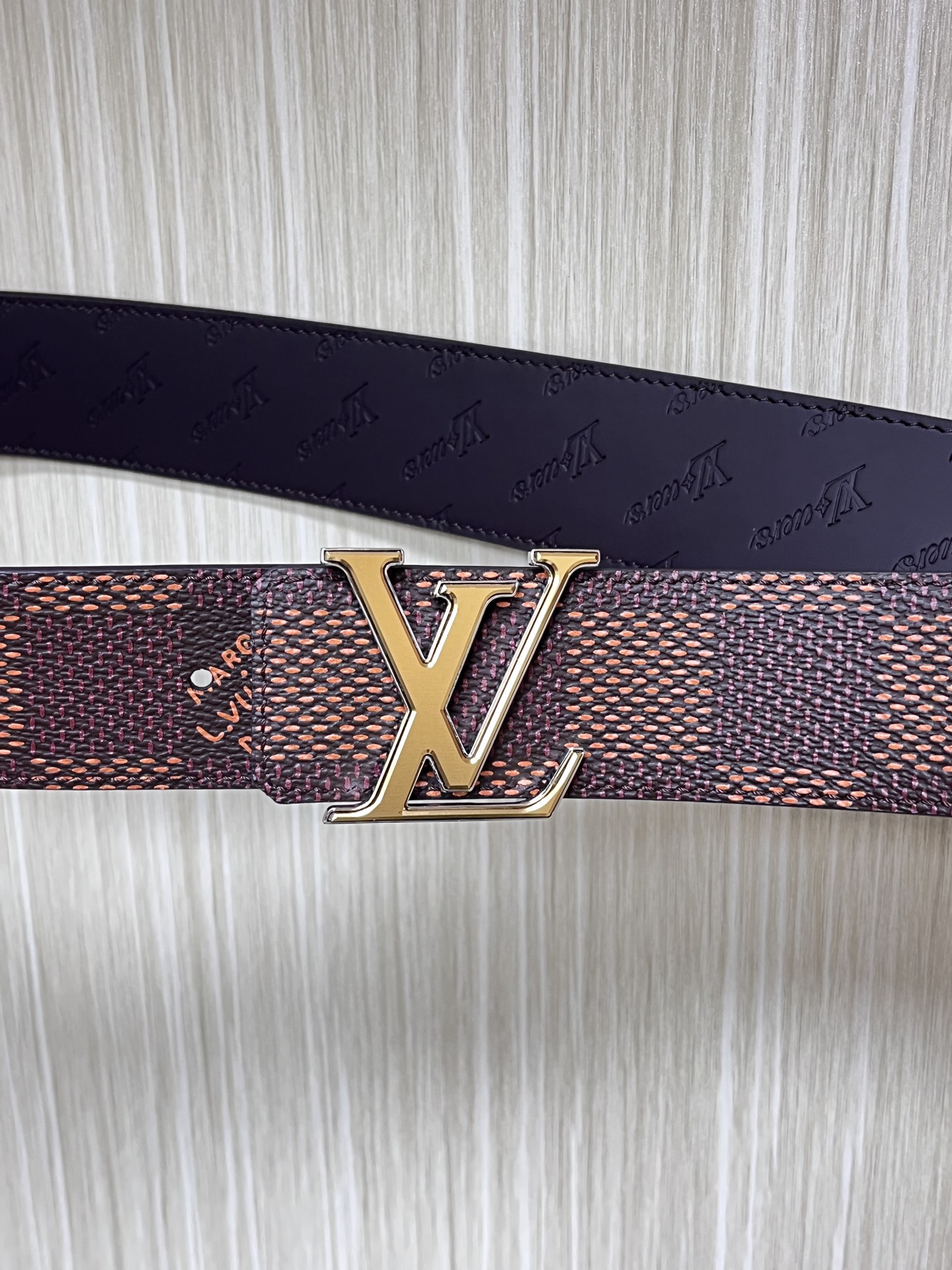 Louis Vuitton Male Basic Belt Cow Leather L