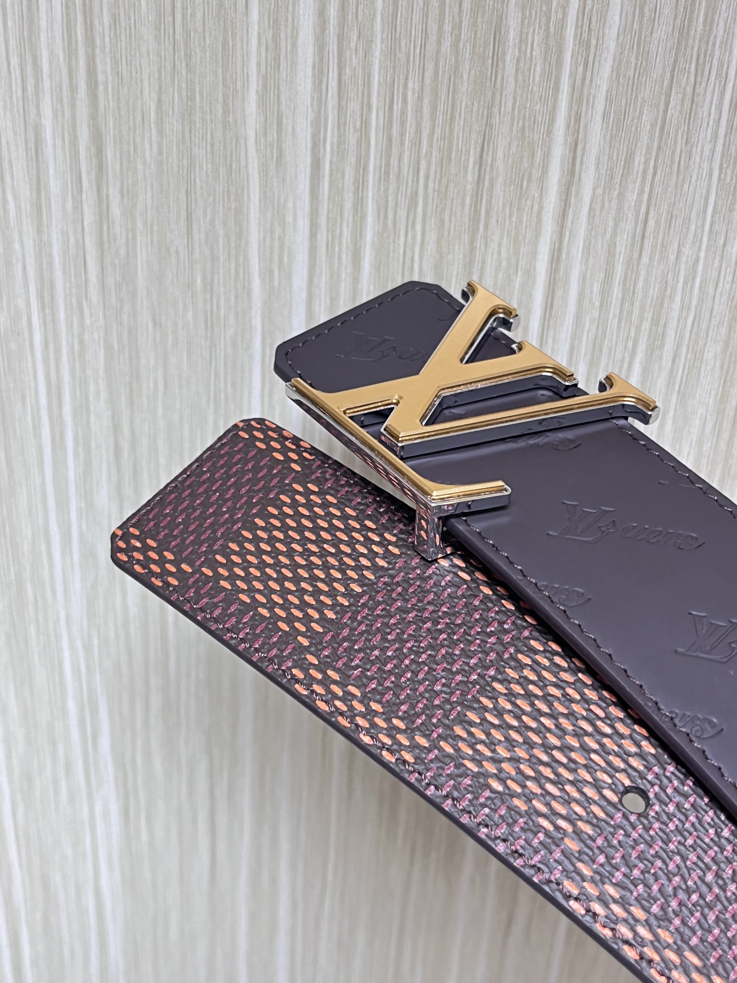 Louis Vuitton Male Basic Belt Cow Leather L