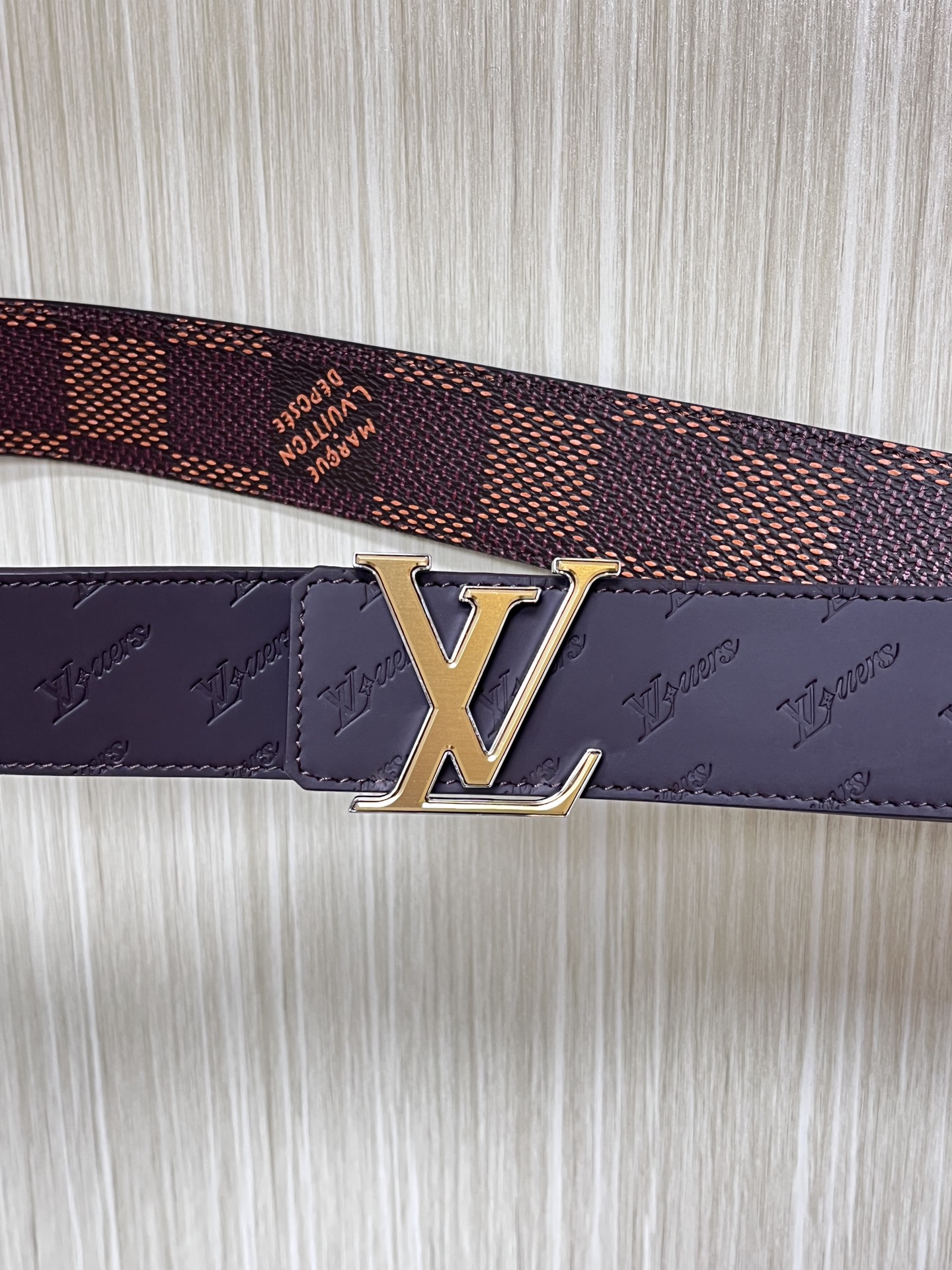 Louis Vuitton Male Basic Belt Cow Leather L