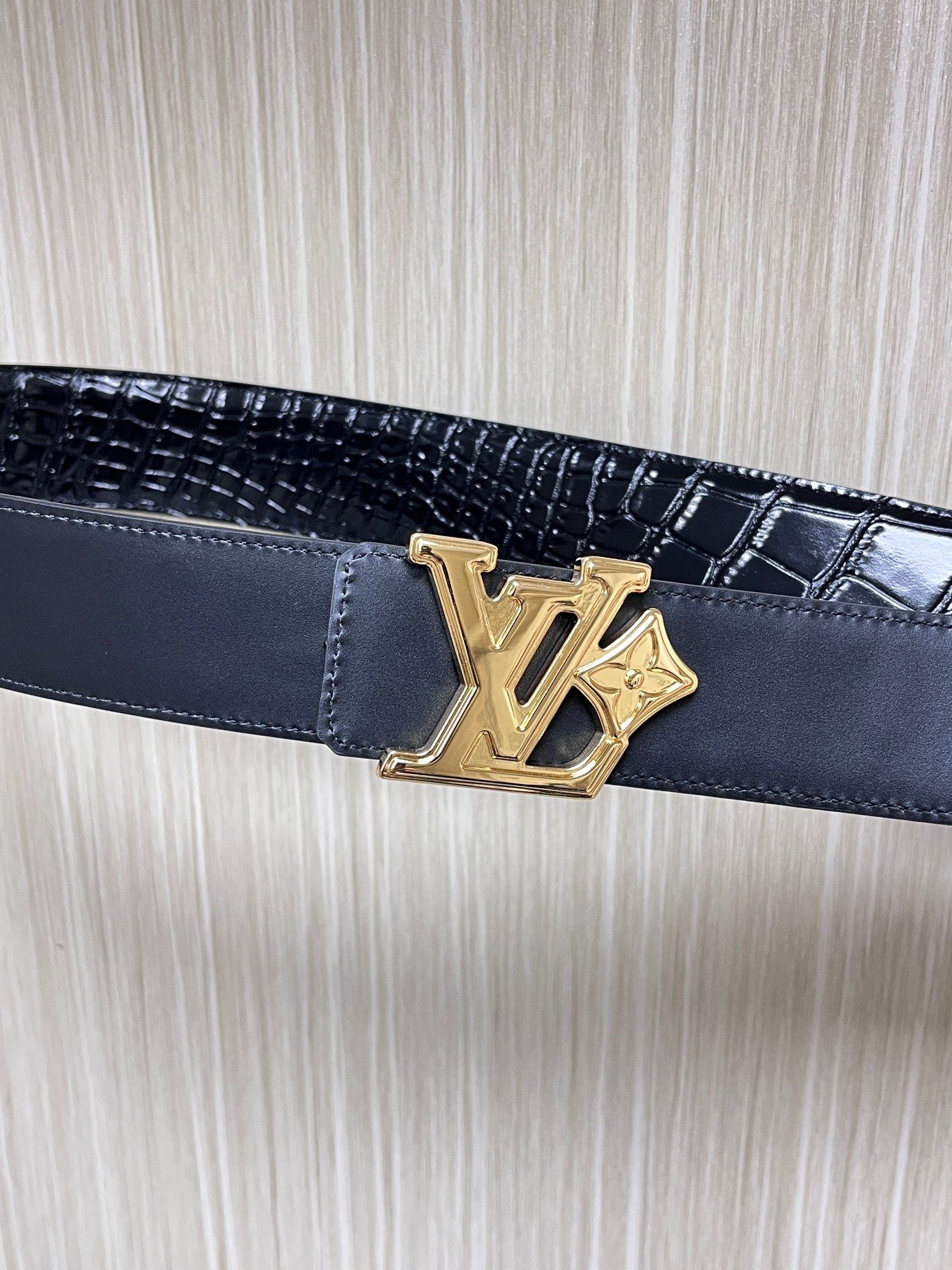 Louis Vuitton Male Basic Belt Cow Leather L