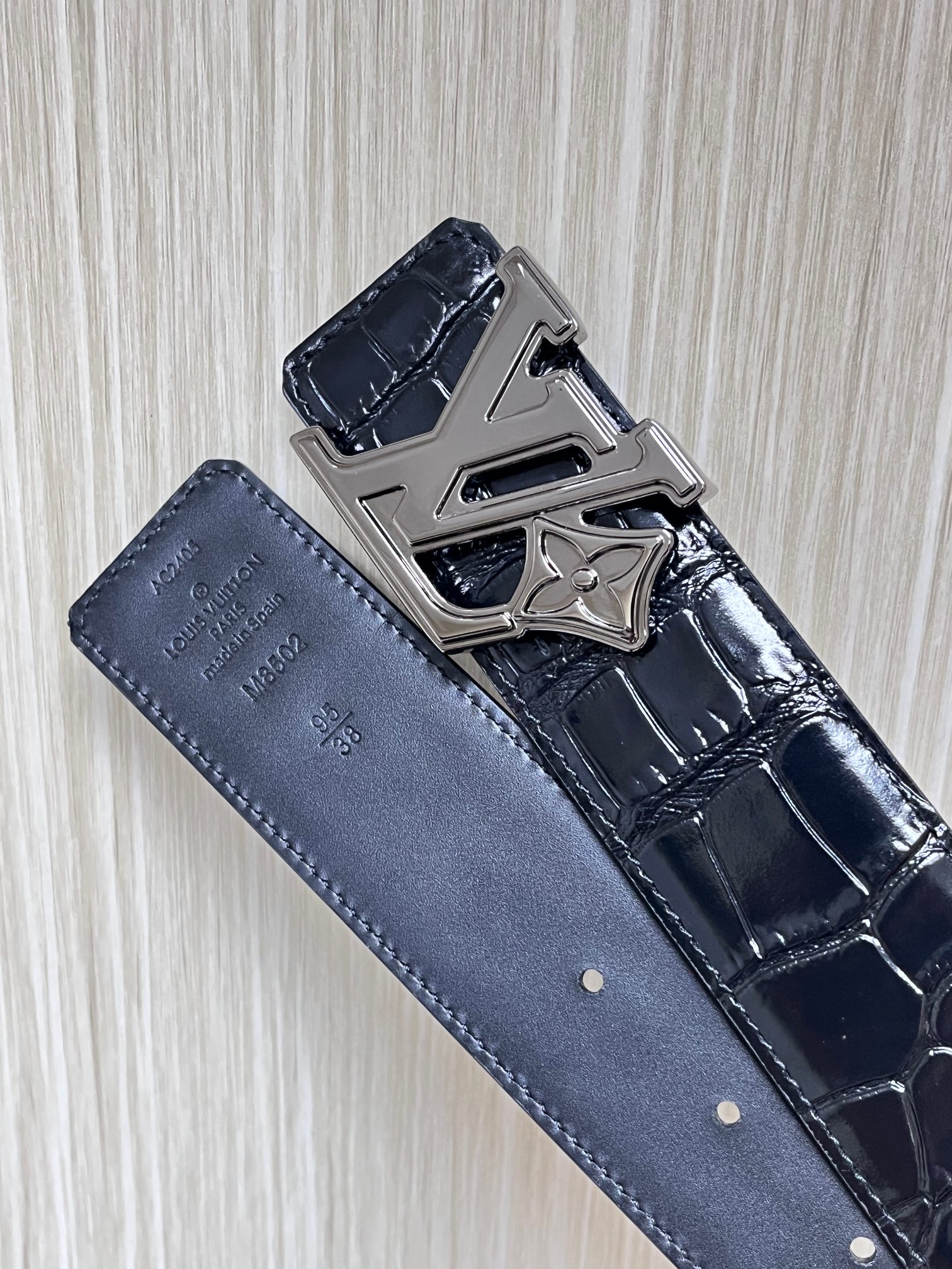 Louis Vuitton Male Basic Belt Cow Leather L