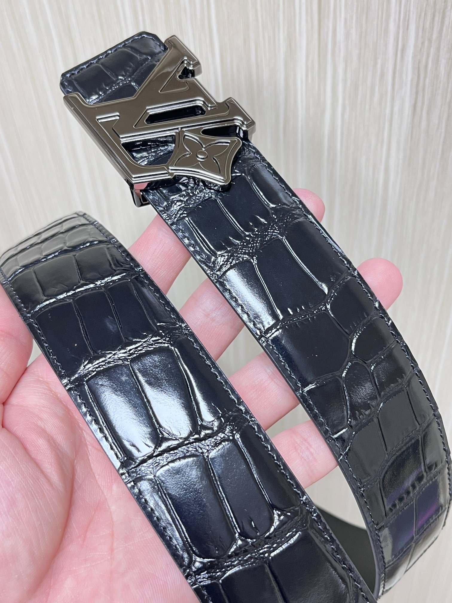 Louis Vuitton Male Basic Belt Cow Leather L