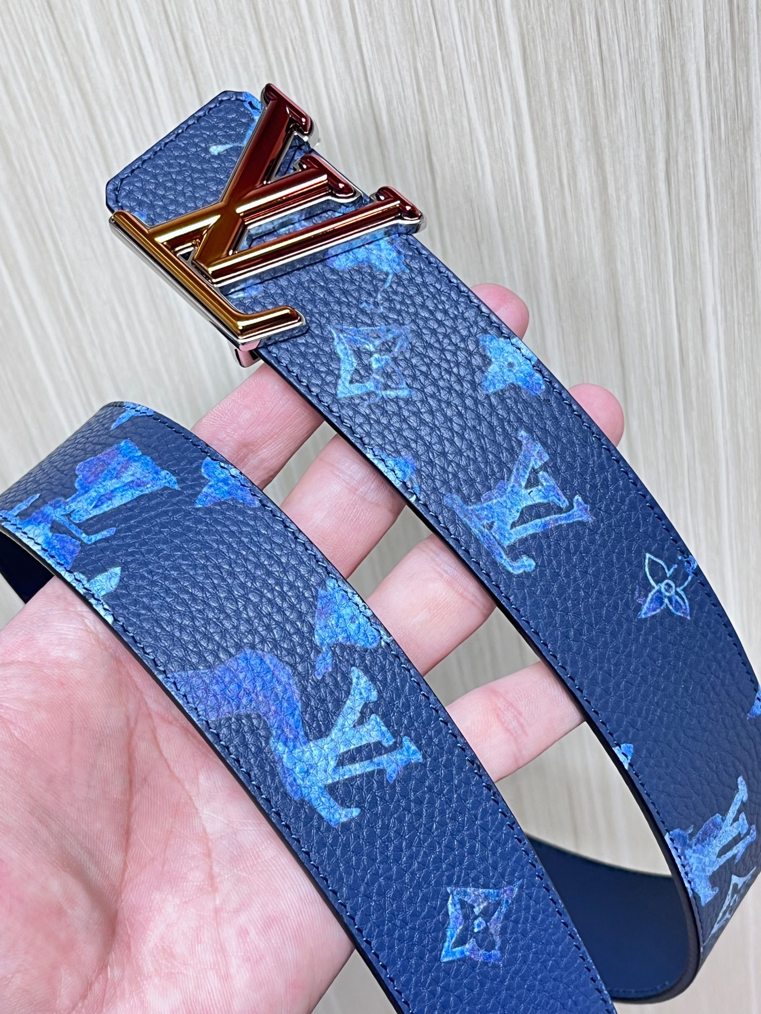 Louis Vuitton Male Basic Belt Cow Leather L