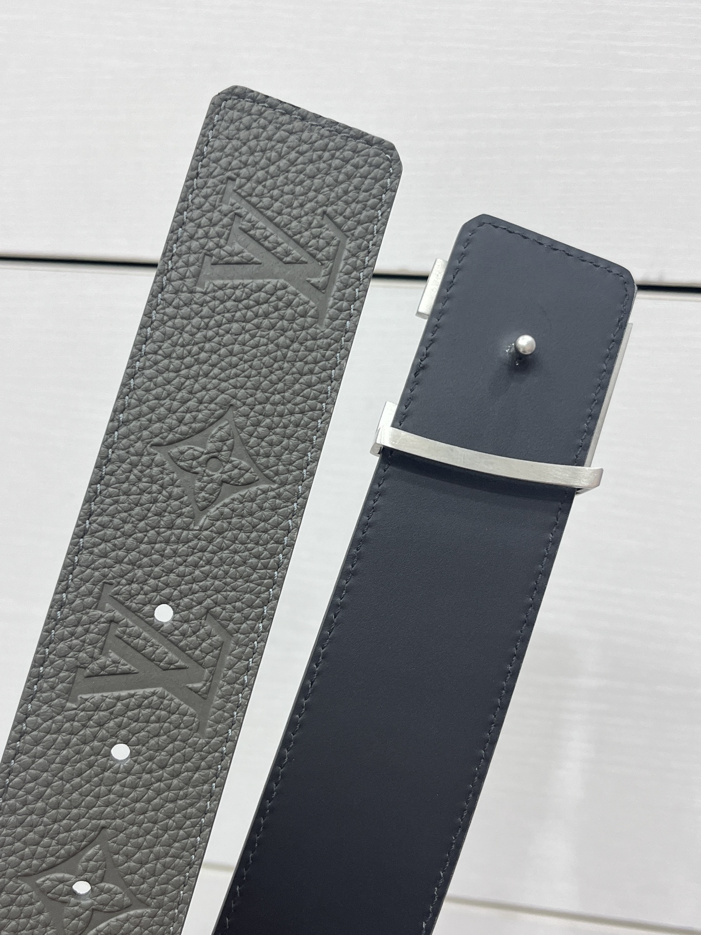 Louis Vuitton Male Basic Belt Cow Leather 40mm-l