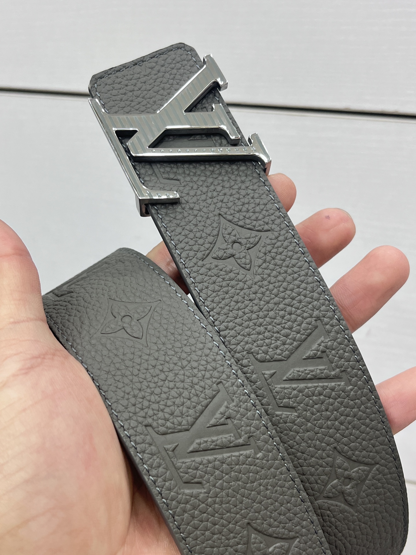 Louis Vuitton Male Basic Belt Cow Leather 40mm-l