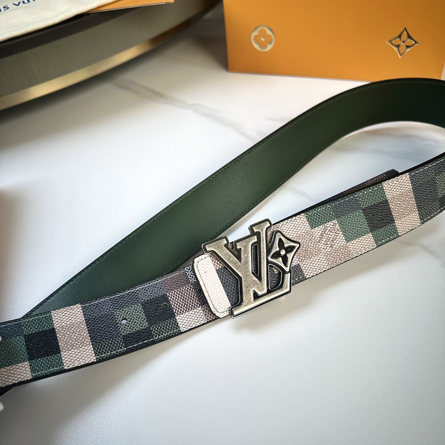 Louis Vuitton Male Basic Belt Cow Leather S-l