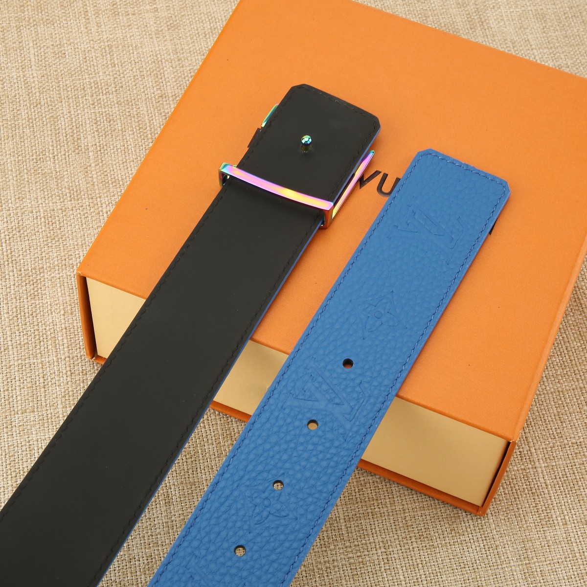 Louis Vuitton Male Basic Belt Cow Leather 40cm-s-m-l