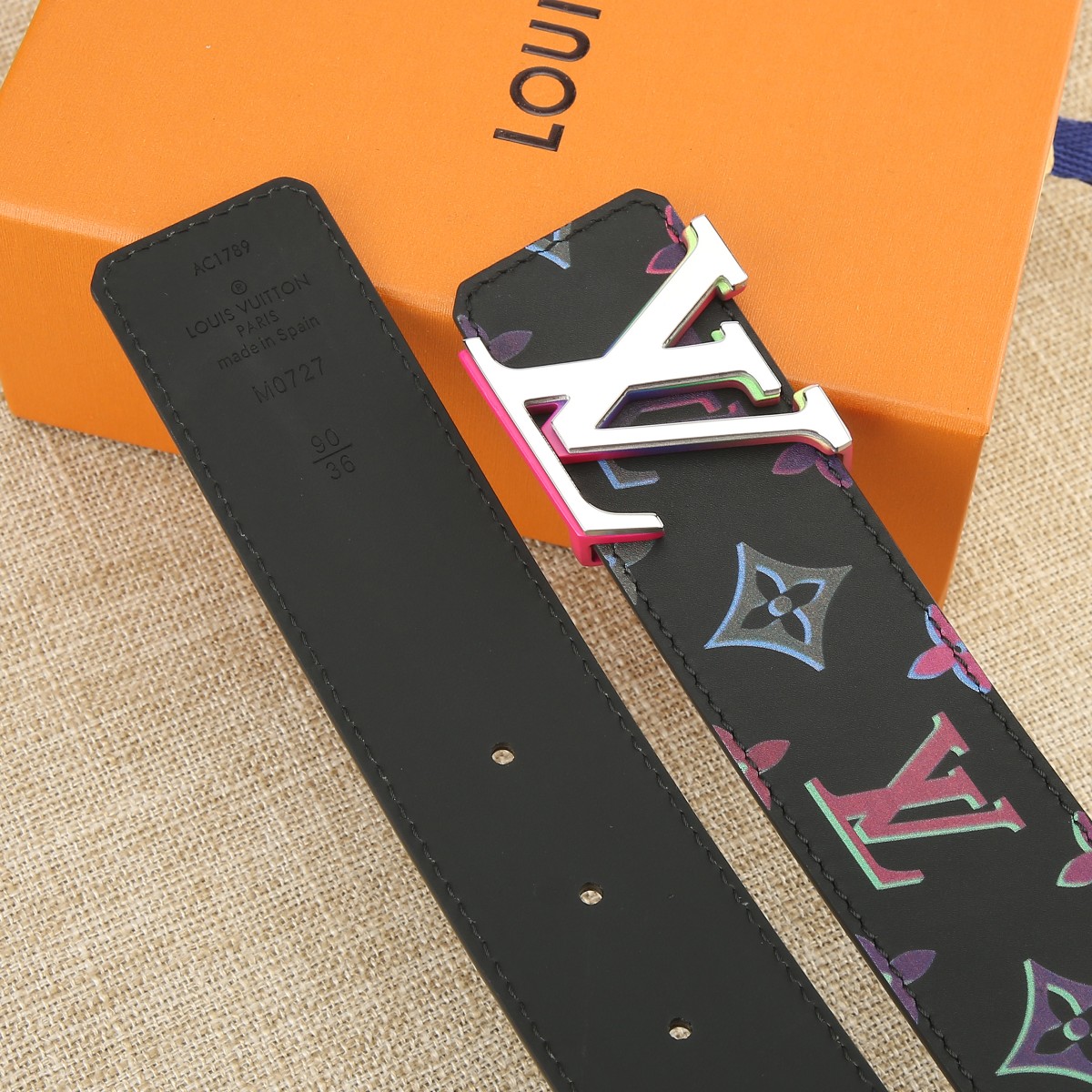 Louis Vuitton Male Basic Belt Cow Leather 40cm-s-m-l