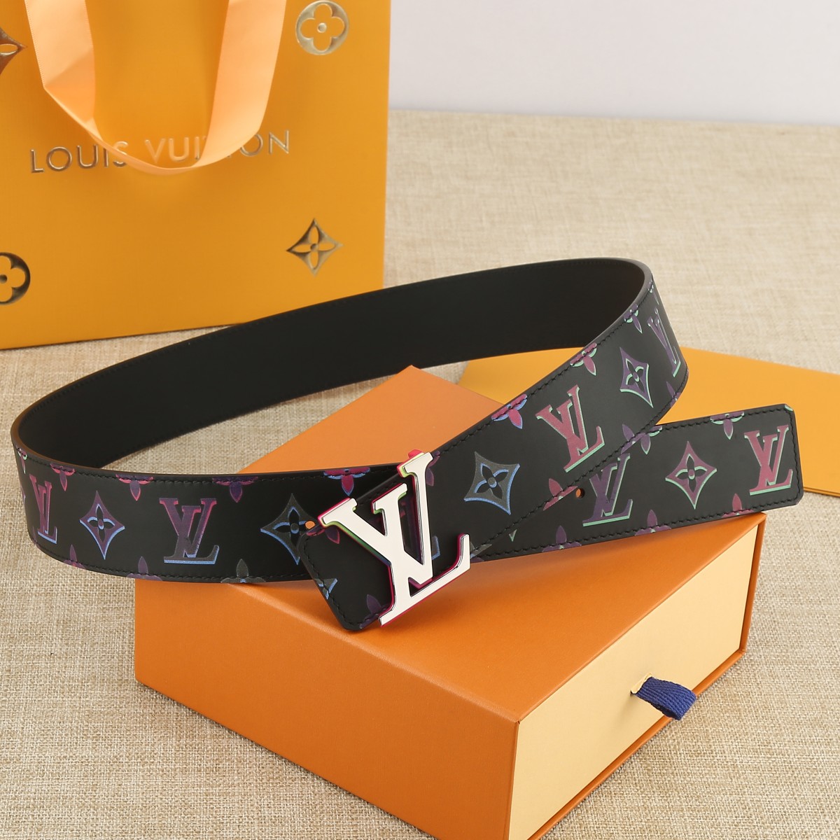 Louis Vuitton Male Basic Belt Cow Leather 40cm-s-m-l