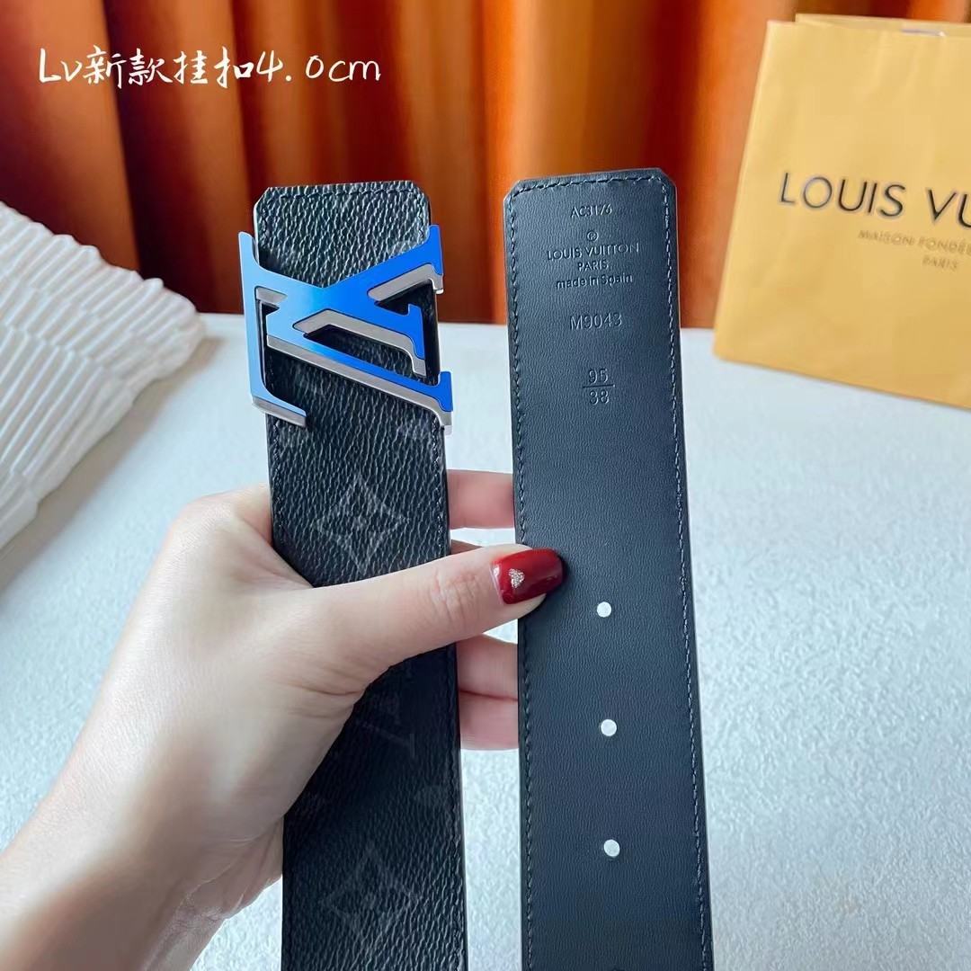 Louis Vuitton Male Basic Belt Cow Leather 40cm-s-m-l