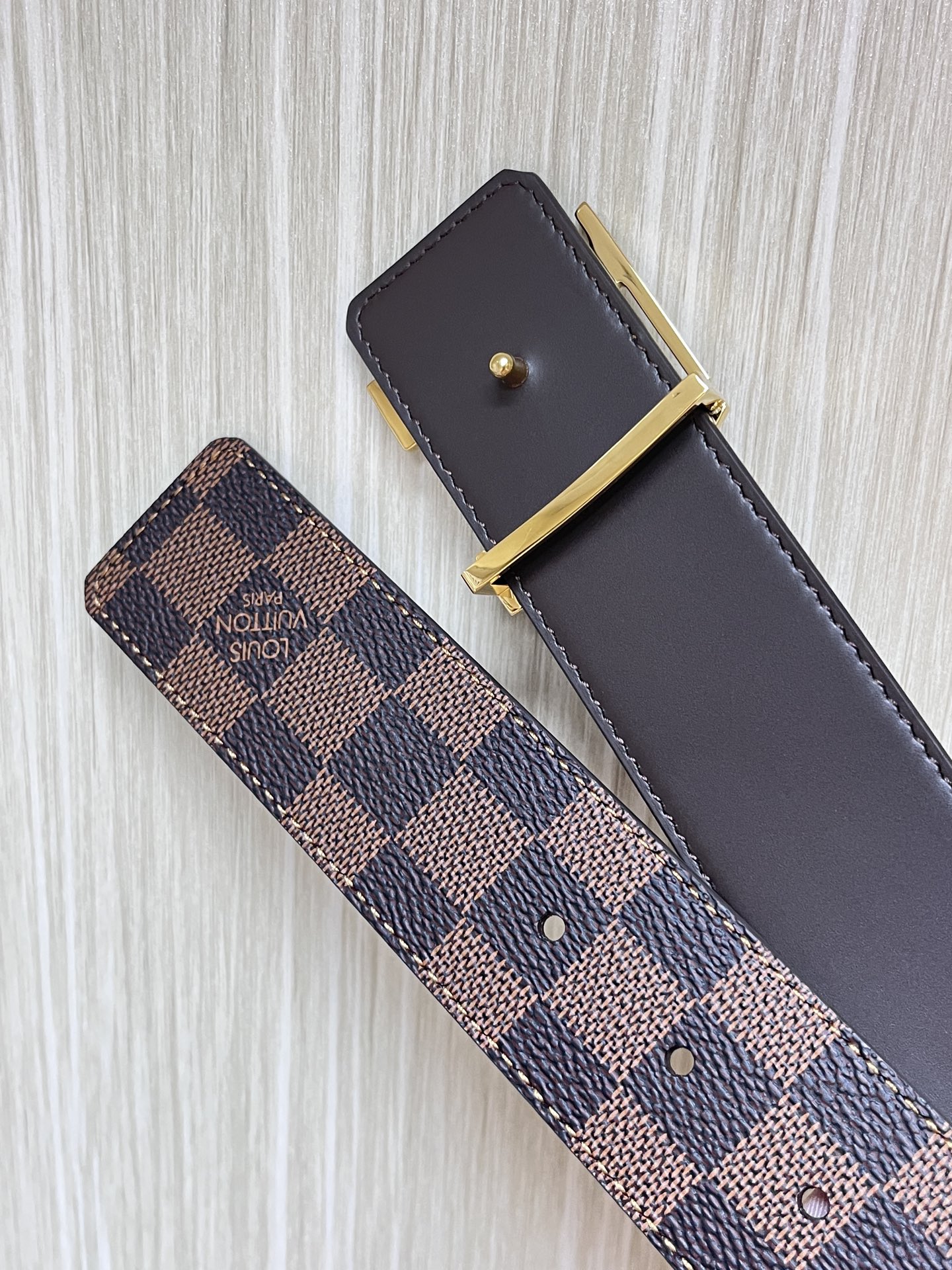 Louis Vuitton Male Basic Belt Cow Leather L