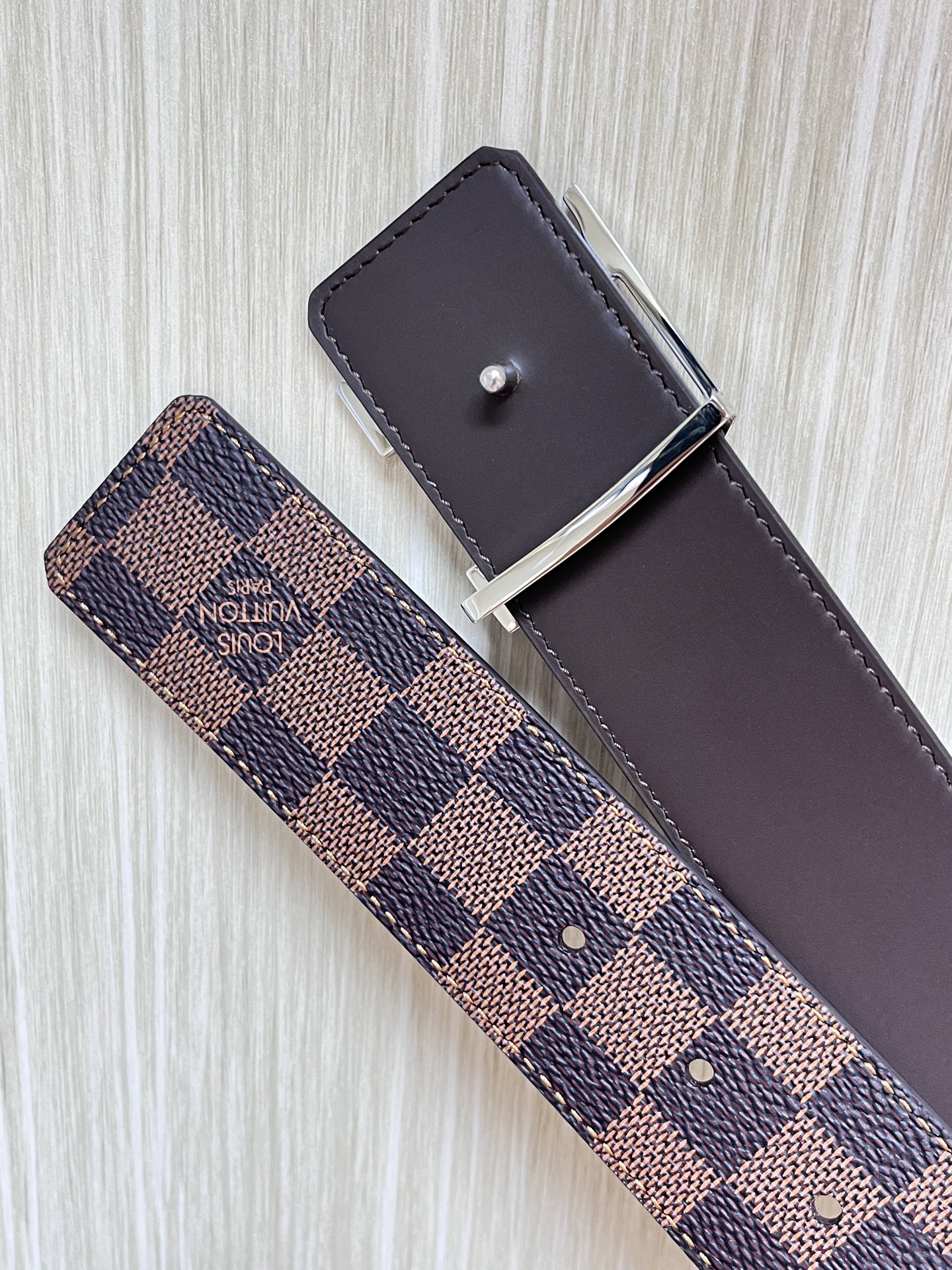 Louis Vuitton Male Basic Belt Cow Leather L