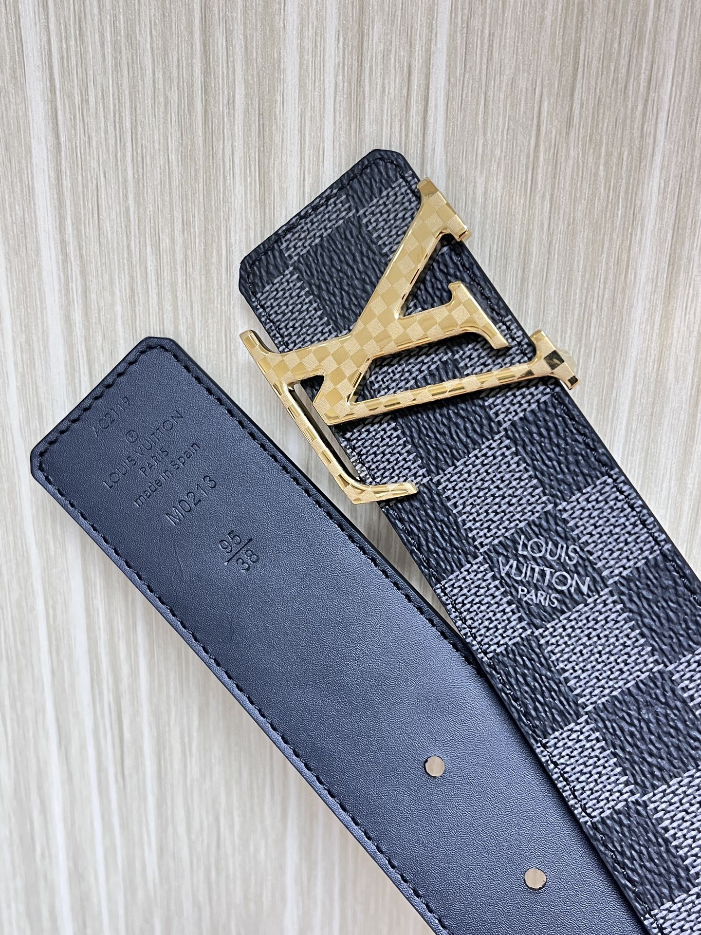 Louis Vuitton Male Basic Belt Cow Leather L