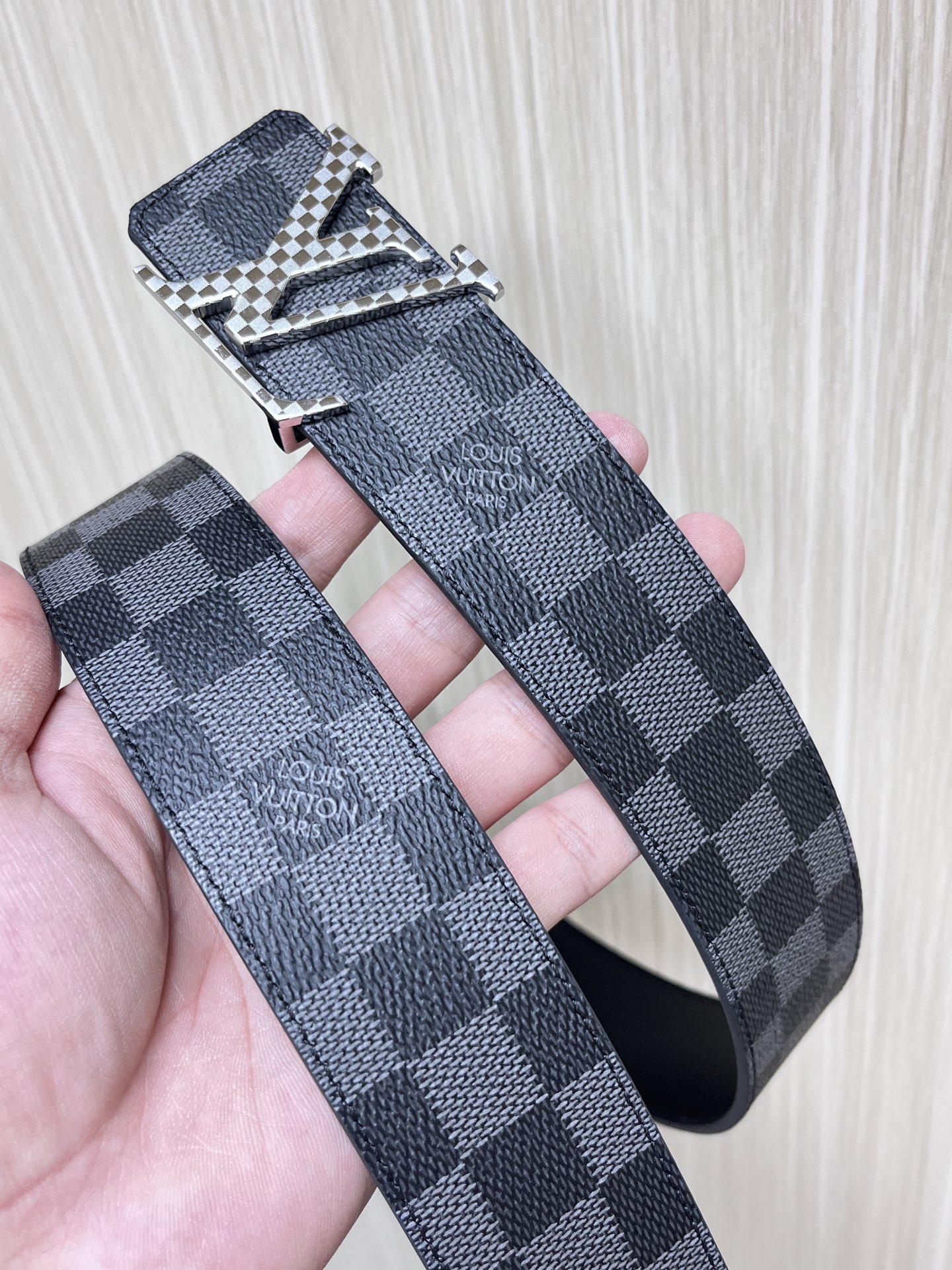 Louis Vuitton Male Basic Belt Cow Leather L