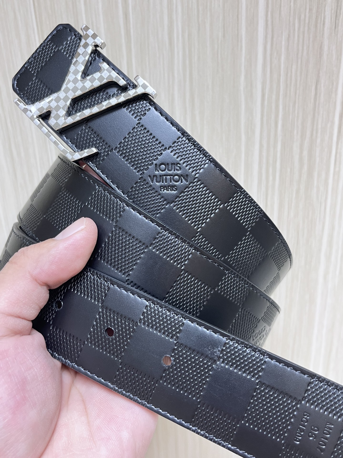 Louis Vuitton Male Basic Belt Cow Leather L