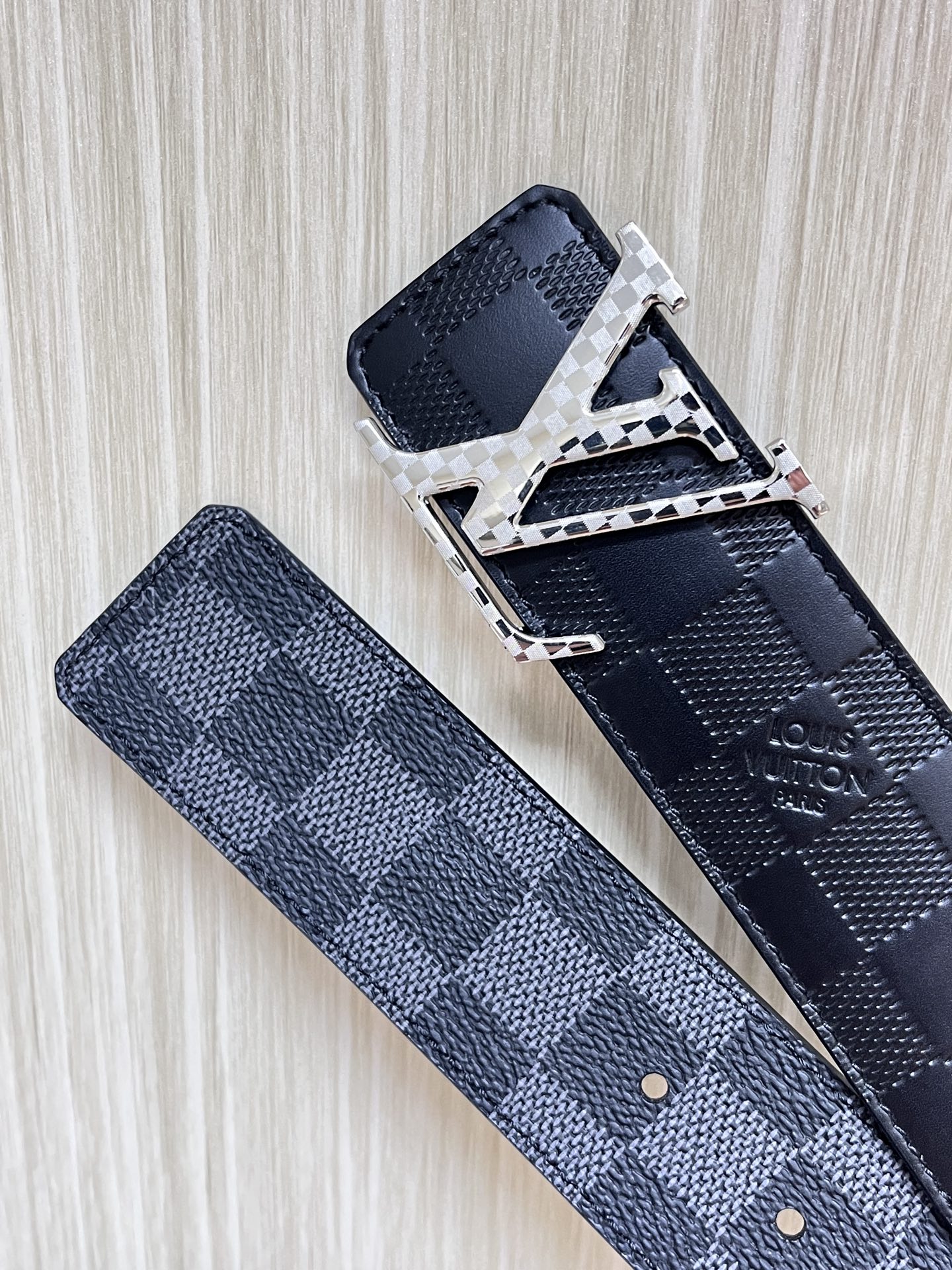 Louis Vuitton Male Basic Belt Cow Leather L