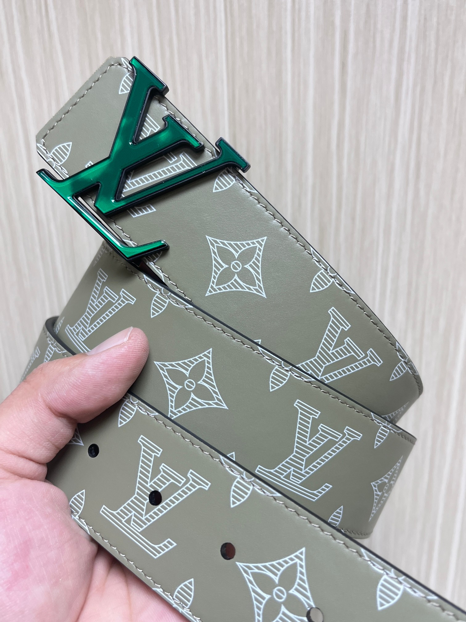 Louis Vuitton Male Basic Belt Cow Leather L