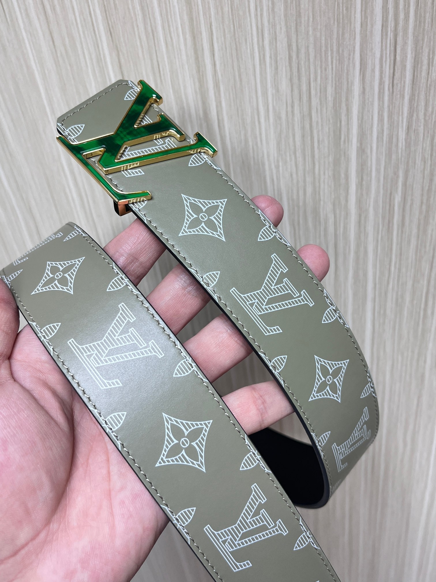 Louis Vuitton Male Basic Belt Cow Leather L