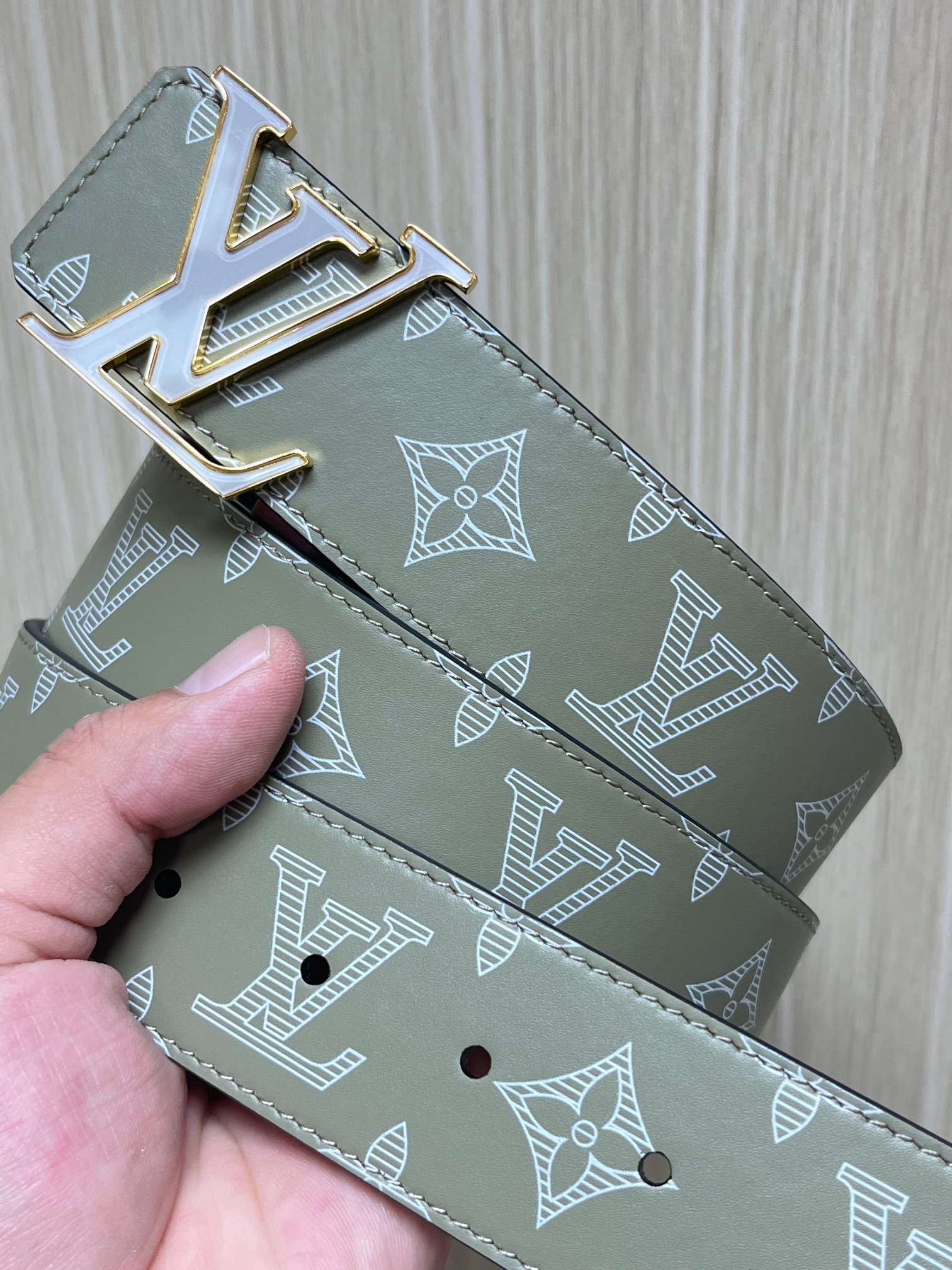 Louis Vuitton Male Basic Belt Cow Leather L