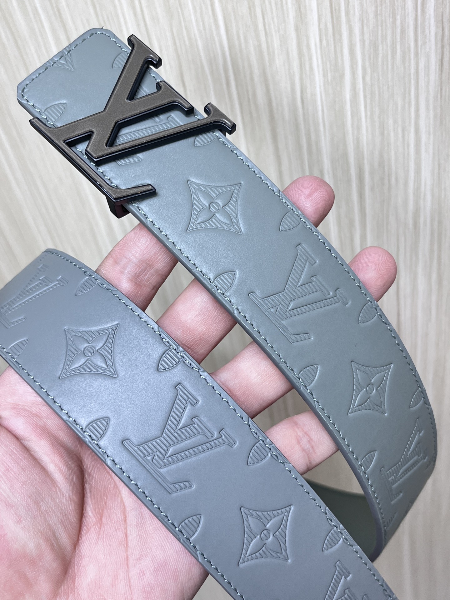 Louis Vuitton Male Basic Belt Cow Leather L