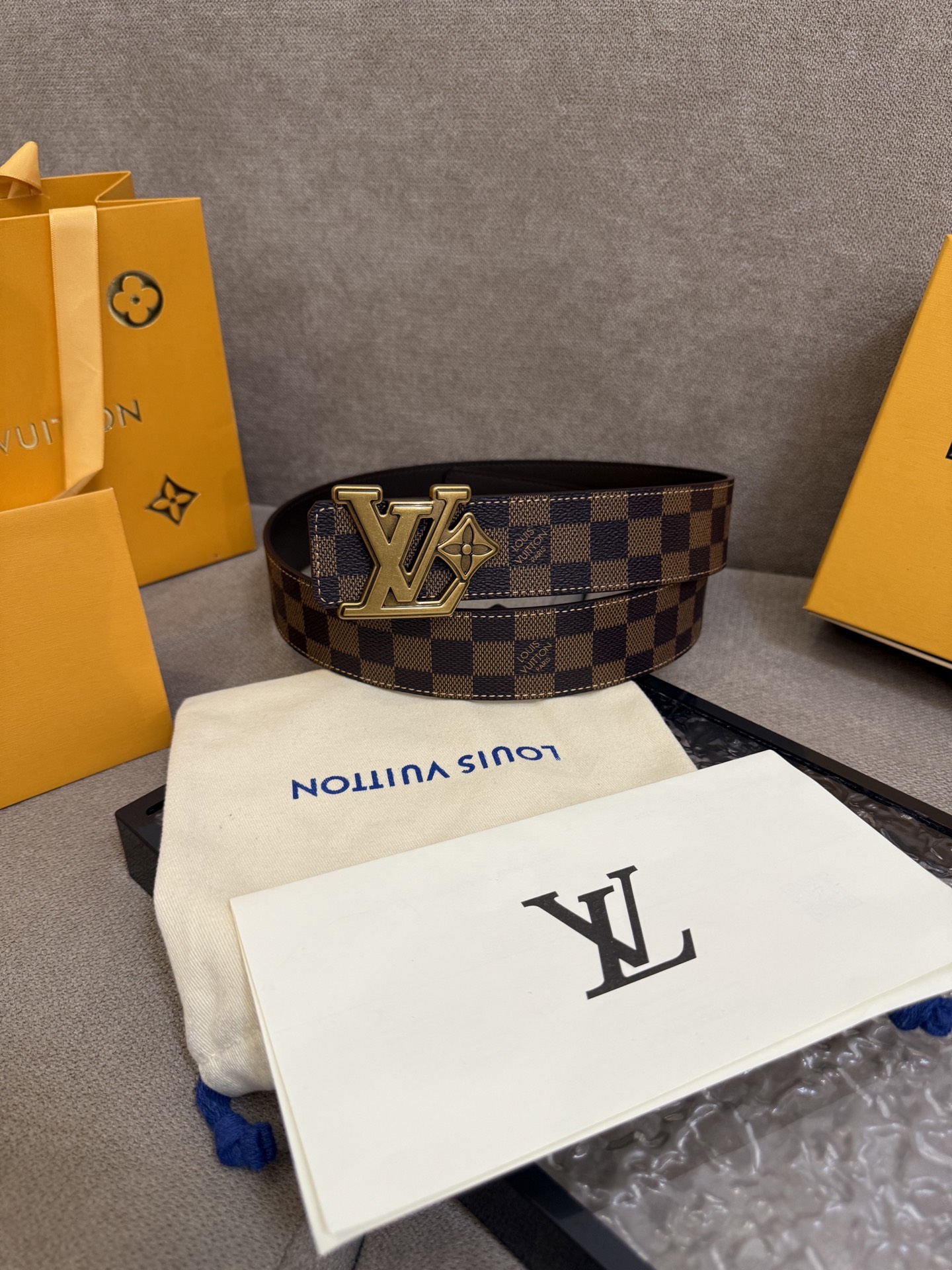 Louis Vuitton Male Basic Belt Canvas S-m-l