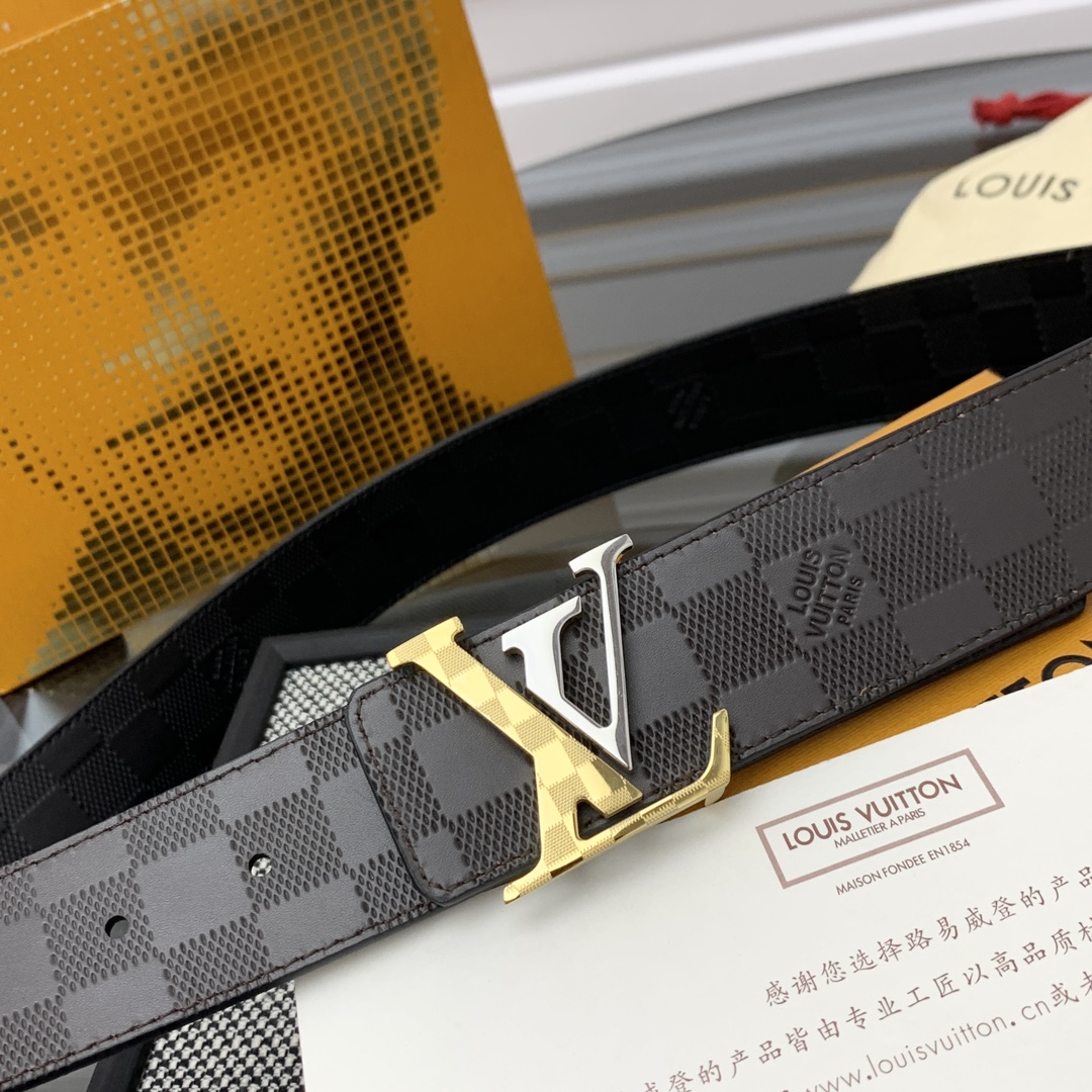 Louis Vuitton Male Leather Belt L