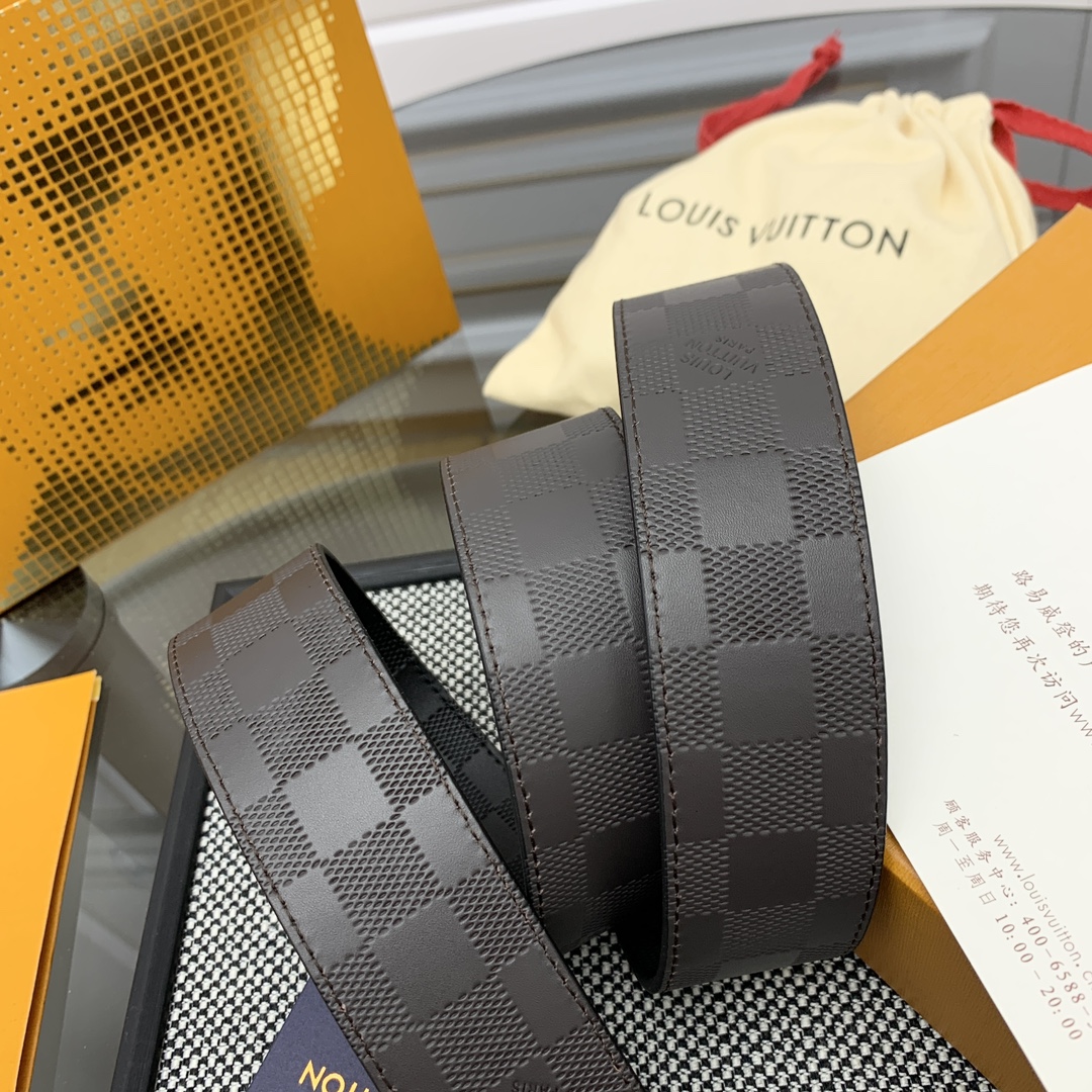 Louis Vuitton Male Leather Belt L